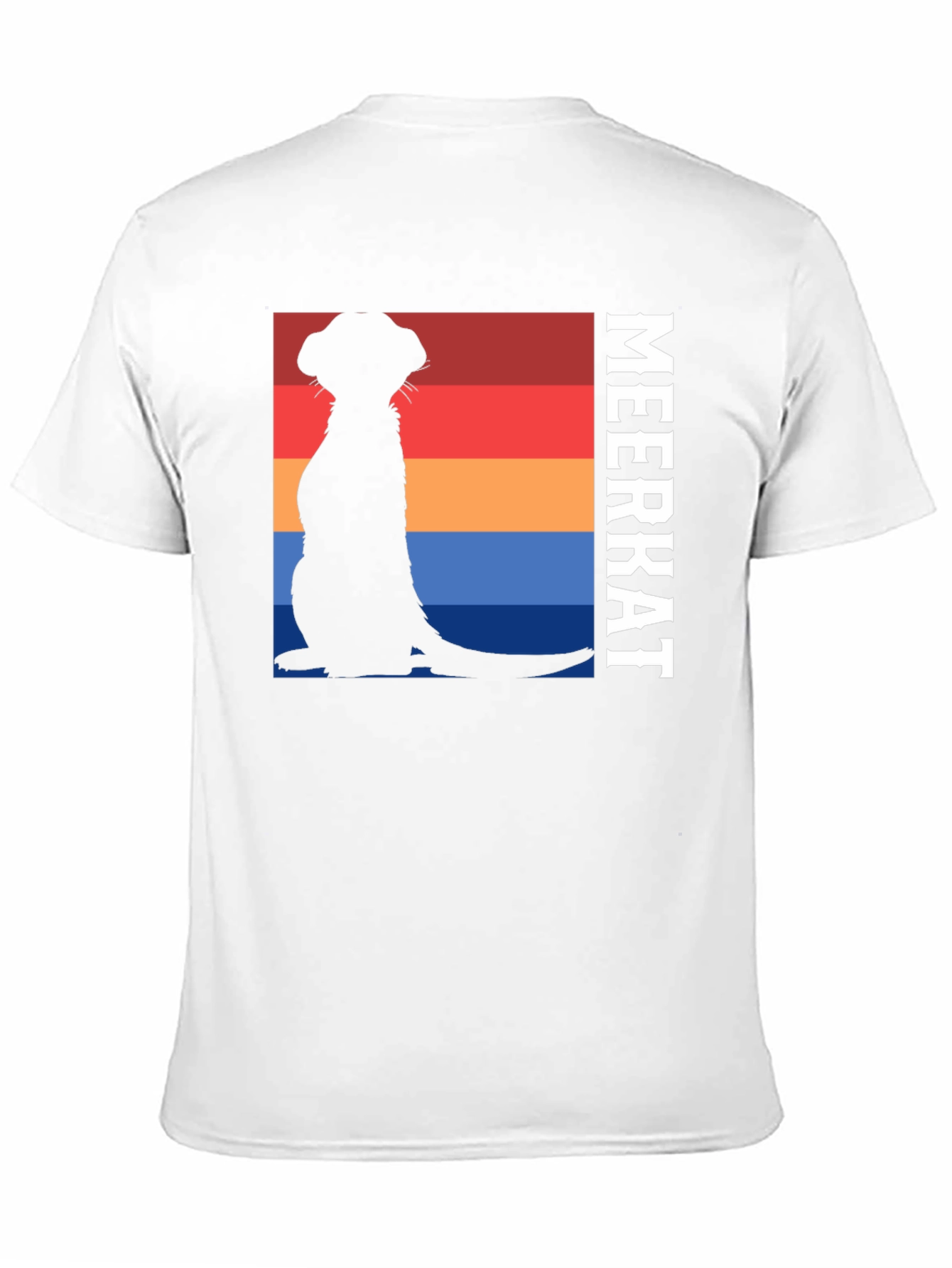 Meerkat Silhouette T-Shirt - Retro Style