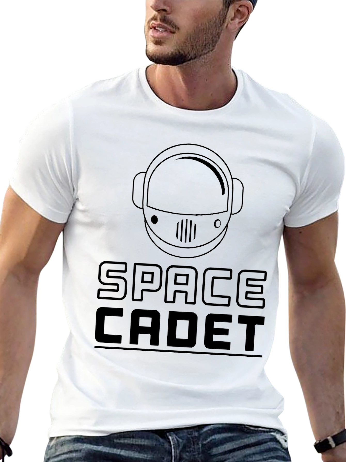 Space Cadet T-Shirt - Astronaut Helmet Graphic Tee