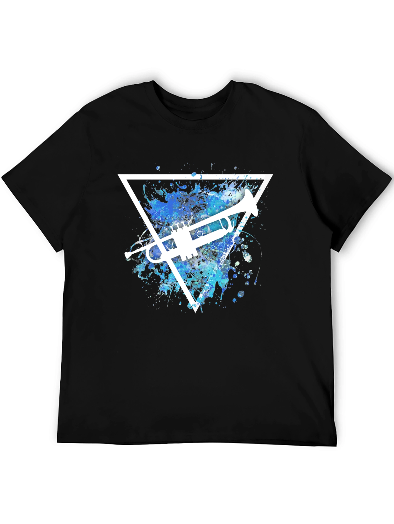 Trumpet Triangle Graphic T-Shirt - Music Lover Tee