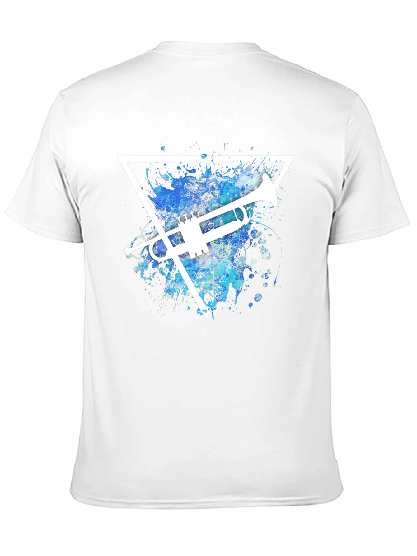 Trumpet Triangle Graphic T-Shirt - Music Lover Tee