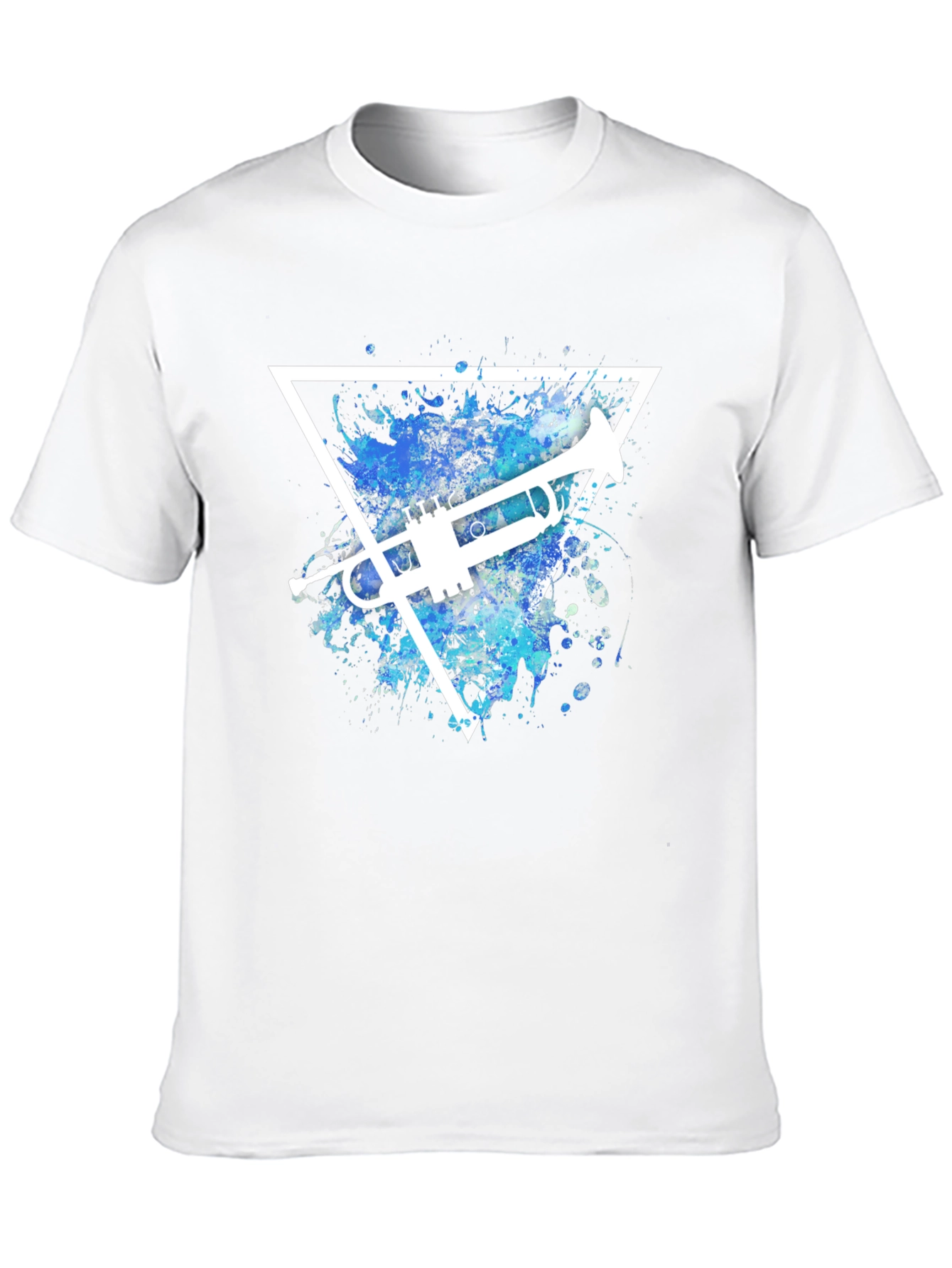 Trumpet Triangle Graphic T-Shirt - Music Lover Tee