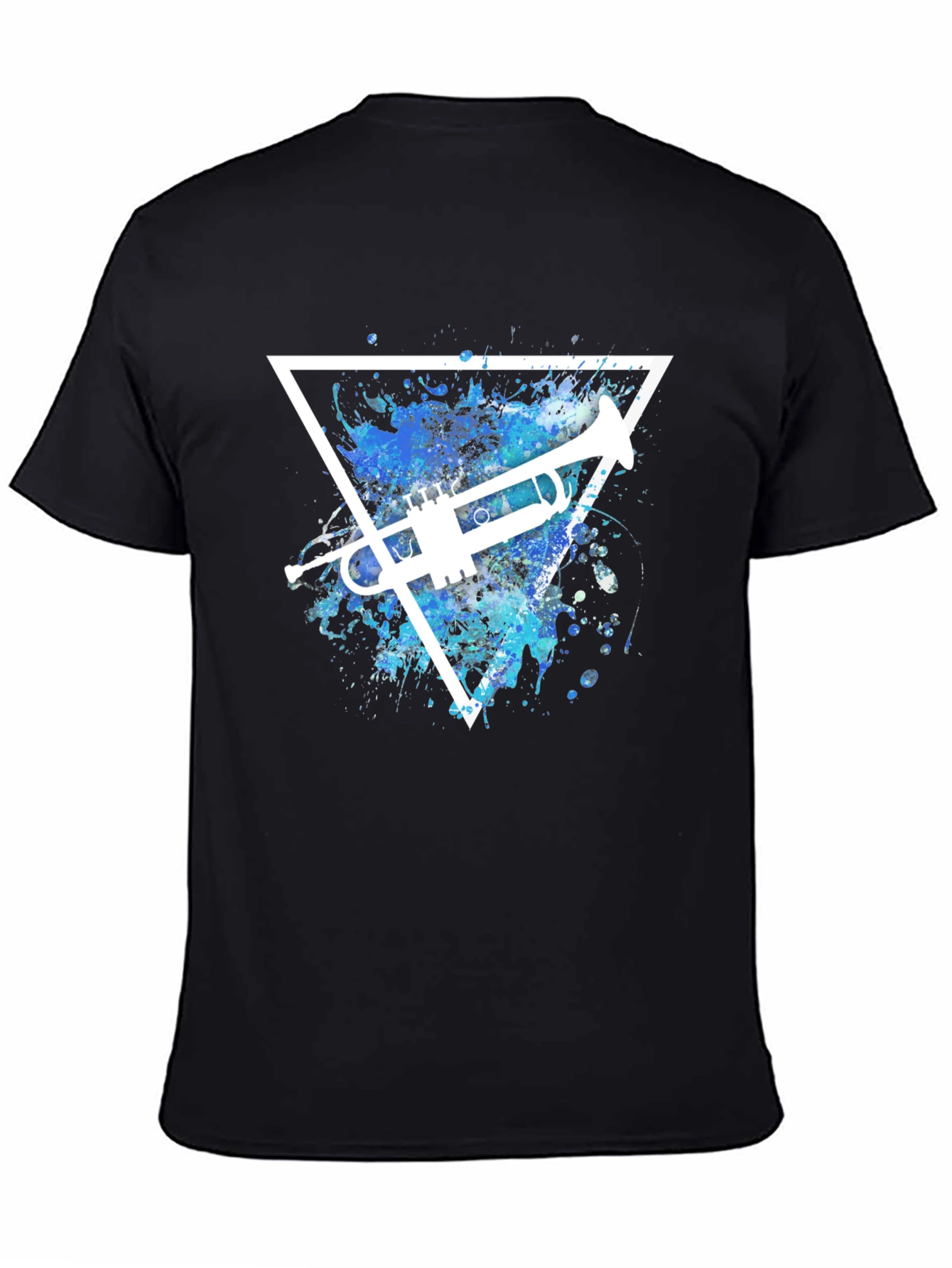Trumpet Triangle Graphic T-Shirt - Music Lover Tee