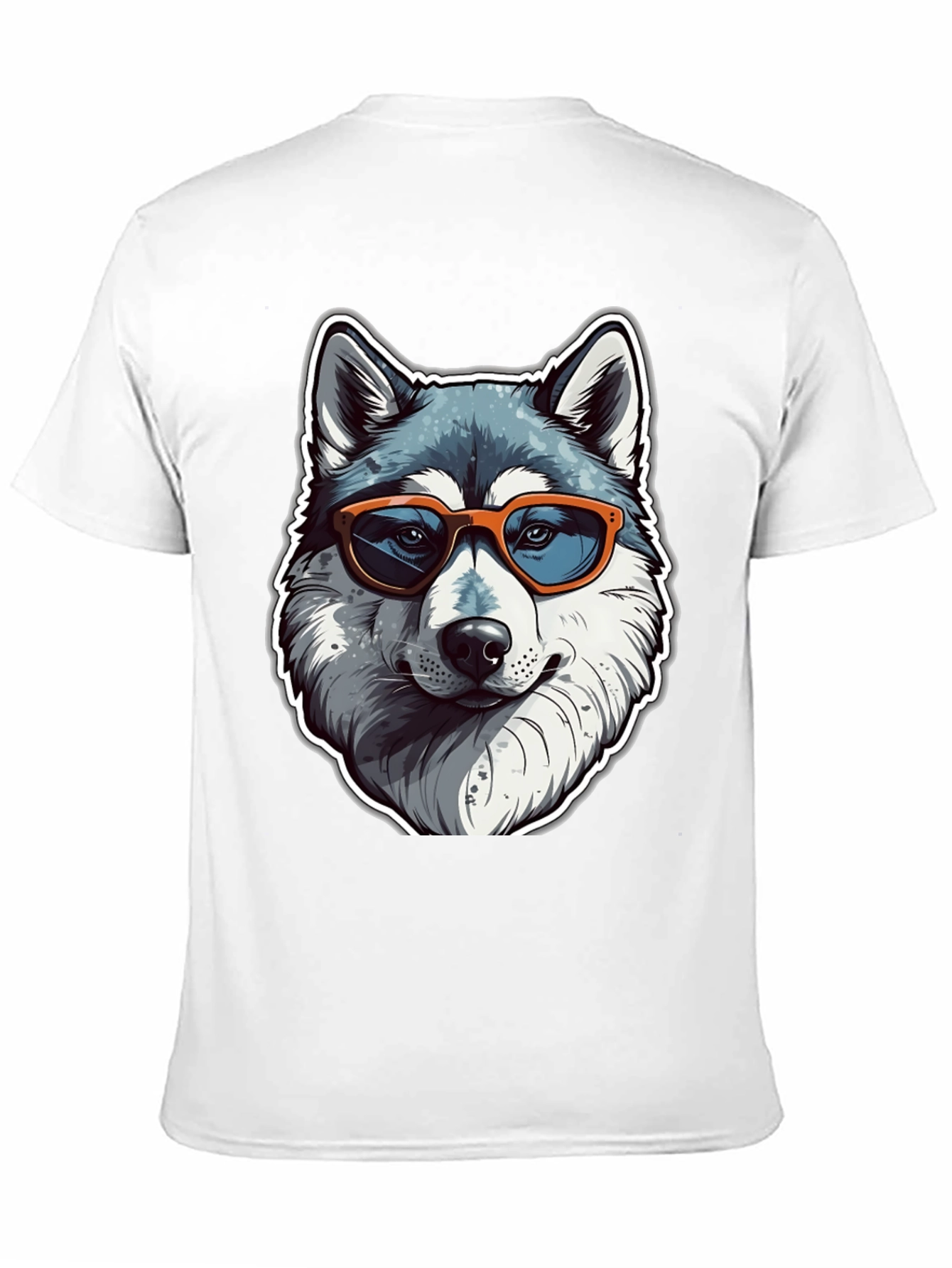 Cool Husky Graphic Tee - Black T-Shirt