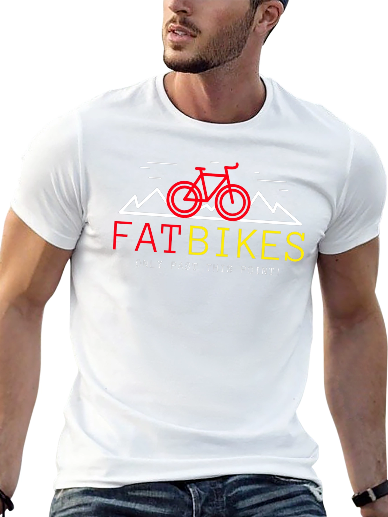 Fat Bikes Only T-Shirt - Mountain Biking Tee
