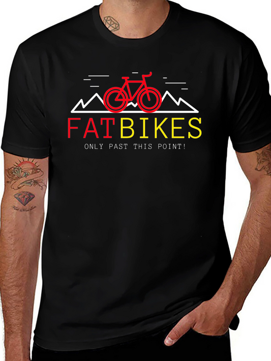 Fat Bikes Only T-Shirt - Mountain Biking Tee