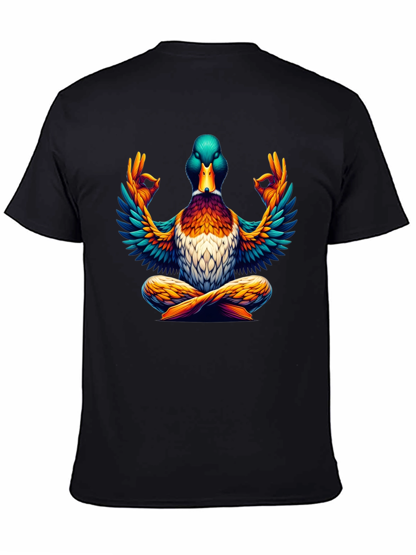 Zen Duck T-Shirt: Meditating Mallard Design