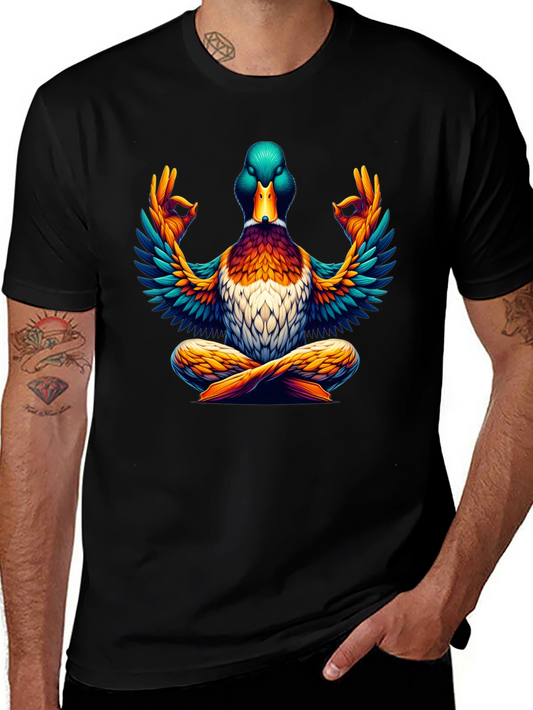 Zen Duck T-Shirt: Meditating Mallard Design