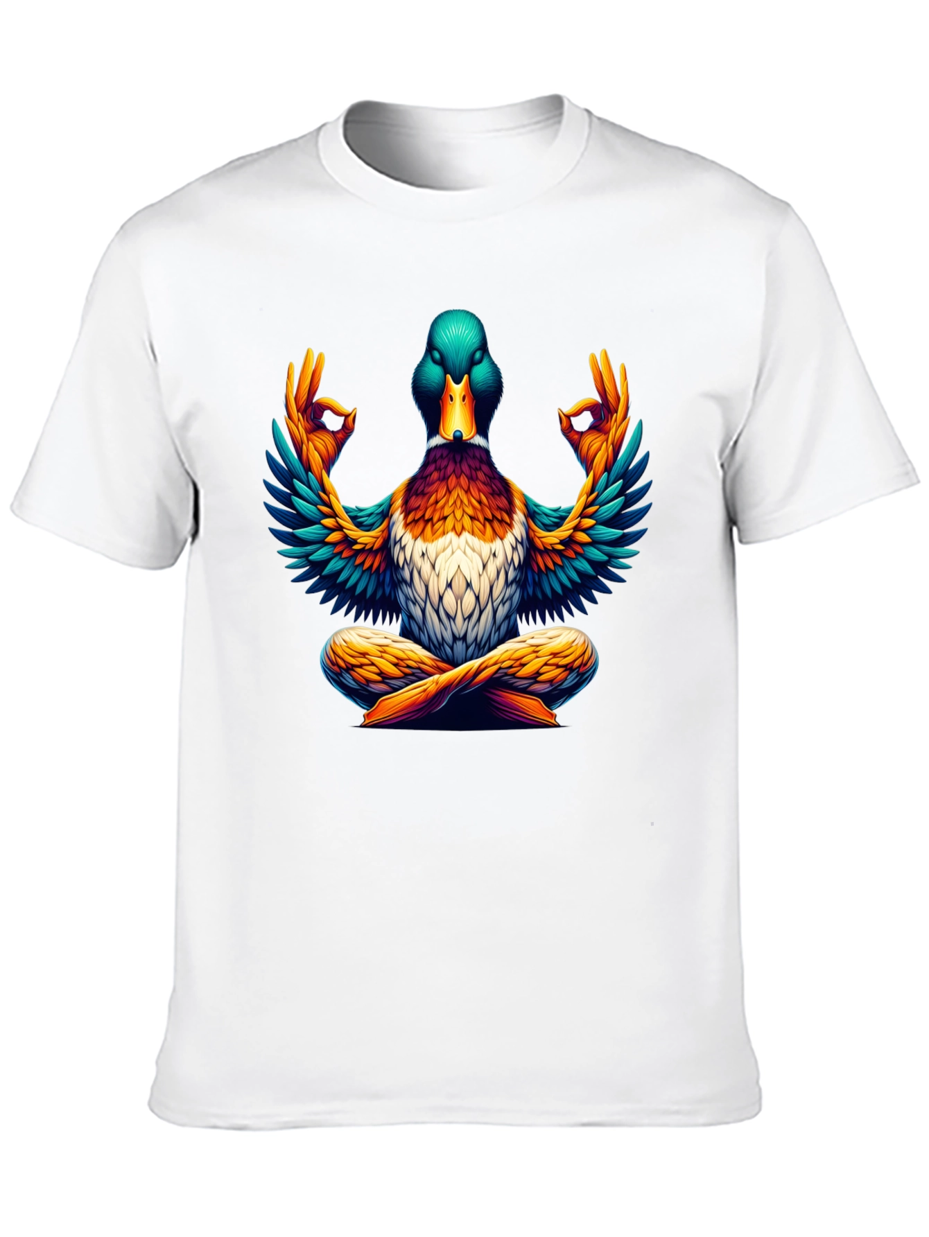 Zen Duck T-Shirt: Meditating Mallard Design