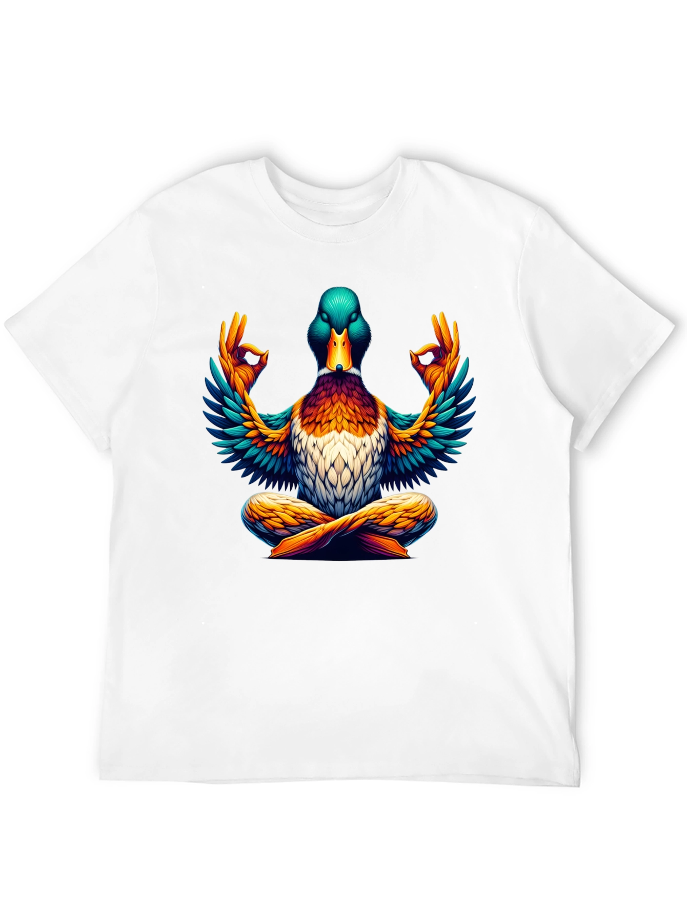 Zen Duck T-Shirt: Meditating Mallard Design