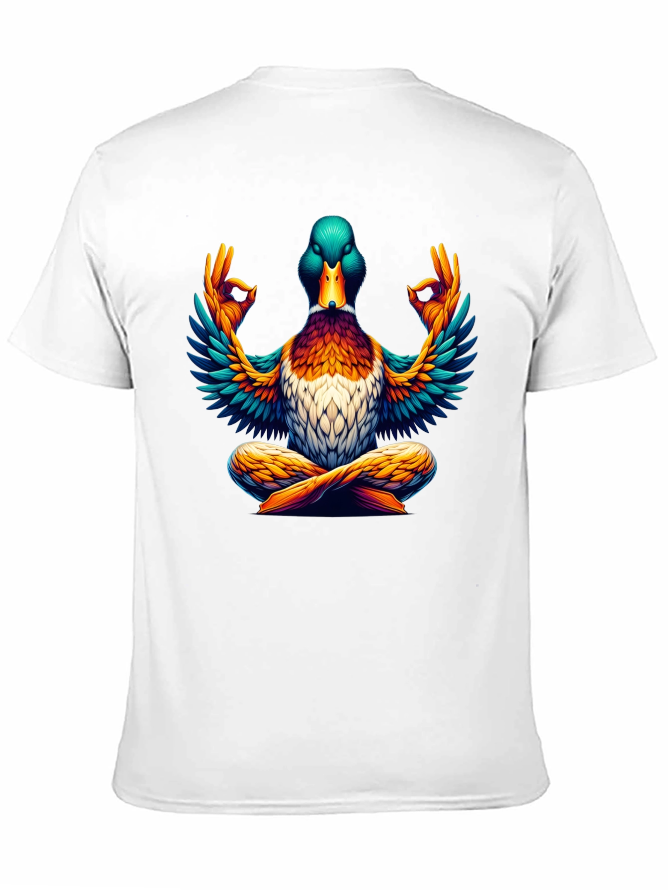 Zen Duck T-Shirt: Meditating Mallard Design