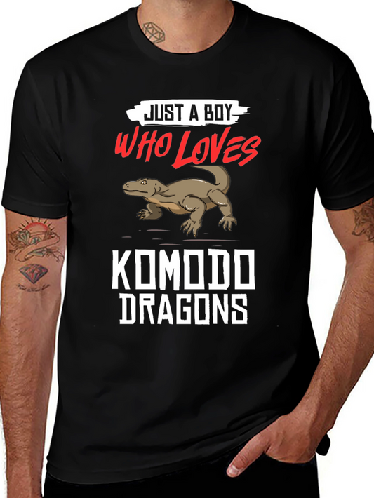 Komodo Dragon Lover T-Shirt - Just a Boy Who Loves
