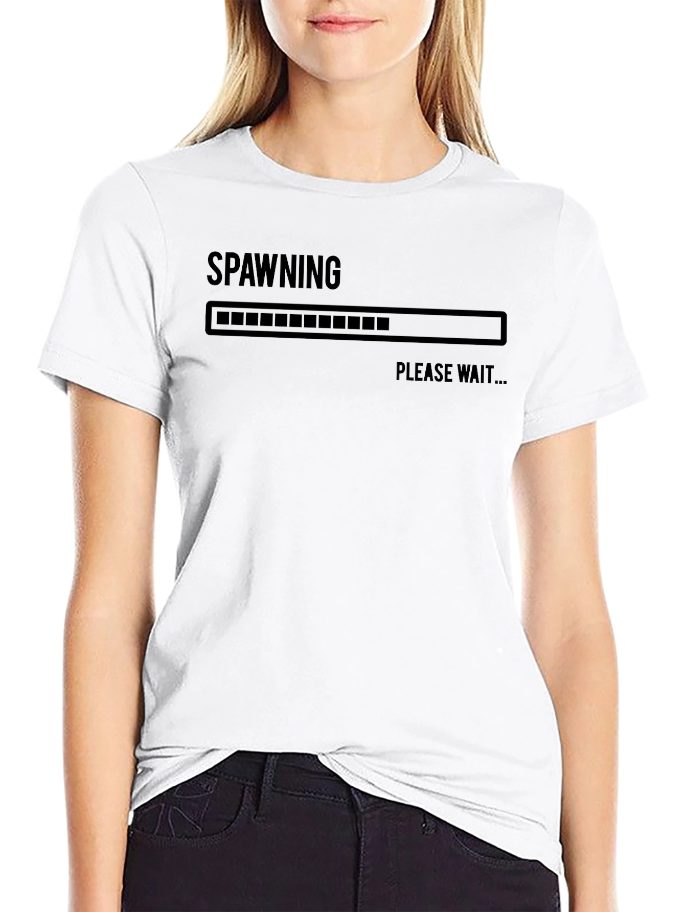 Spawning Please Wait Mens Black T-Shirt