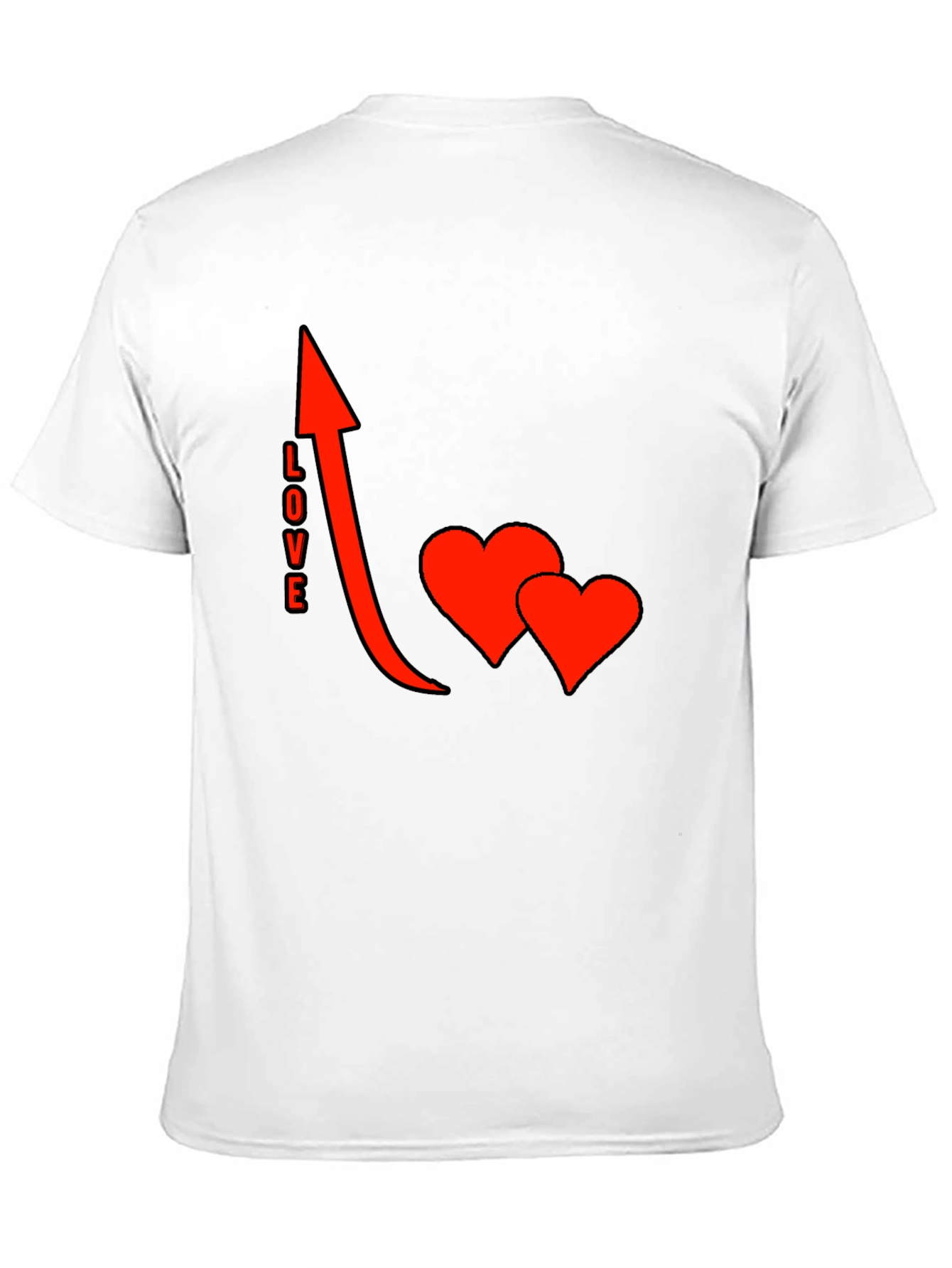 Love Arrow Graphic Black T-Shirt