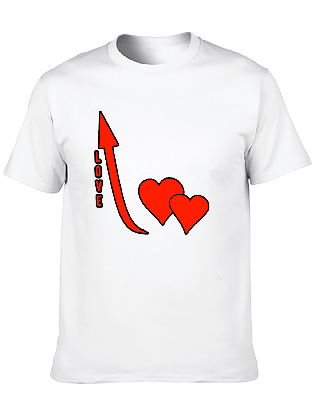 Love Arrow Graphic Black T-Shirt