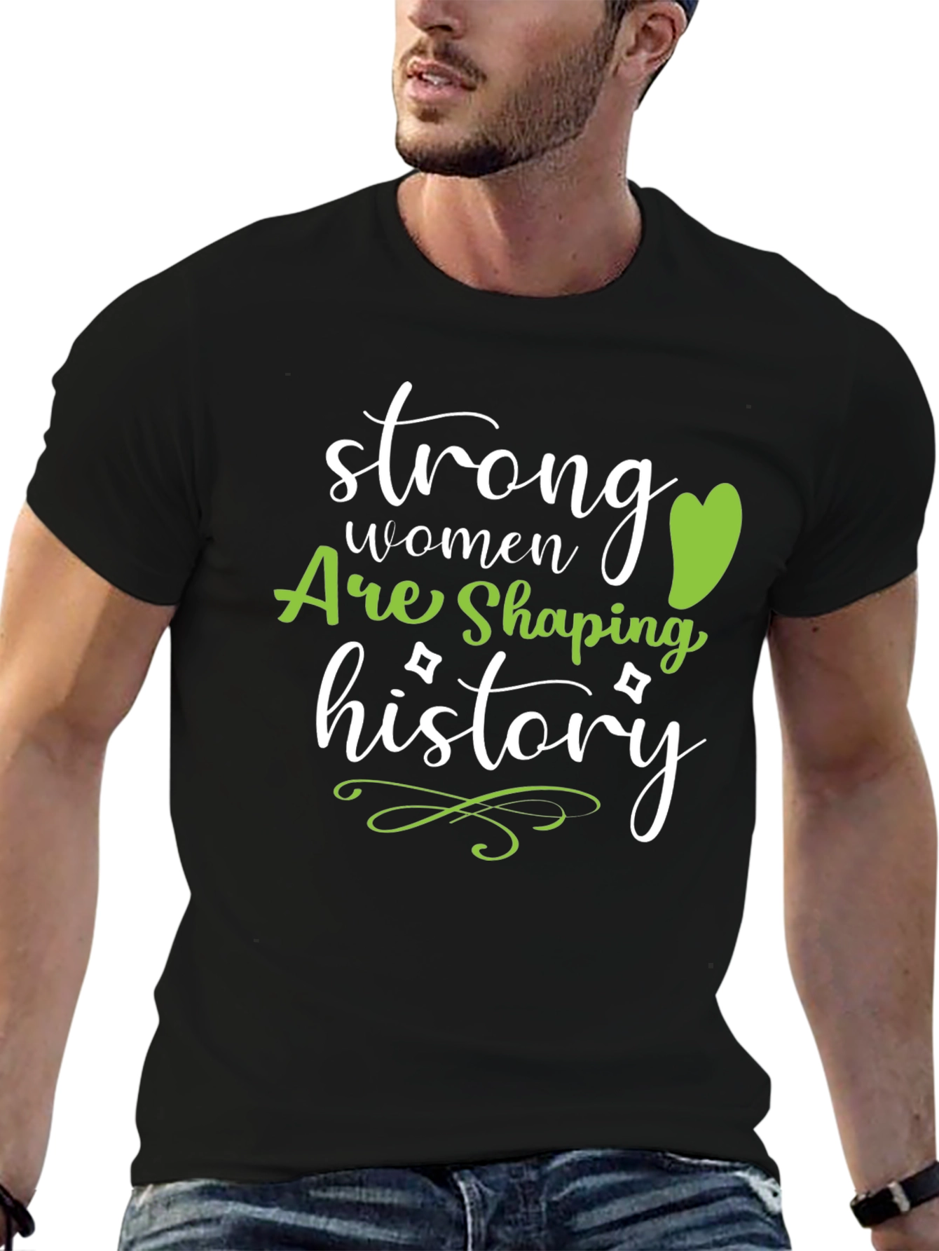 Strong Women Shaping History Black T-Shirt