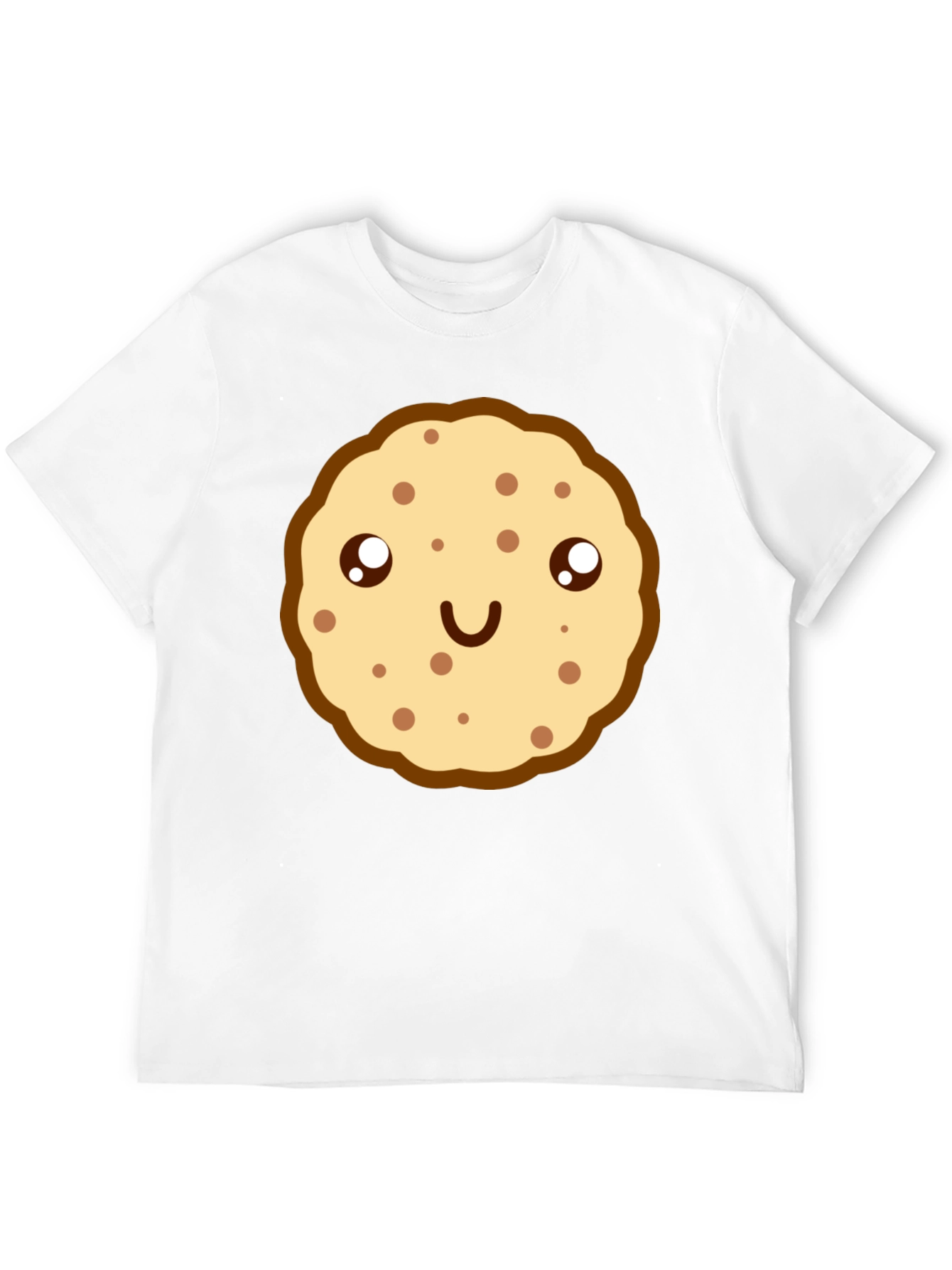 Cute Cookie Graphic Black T-Shirt