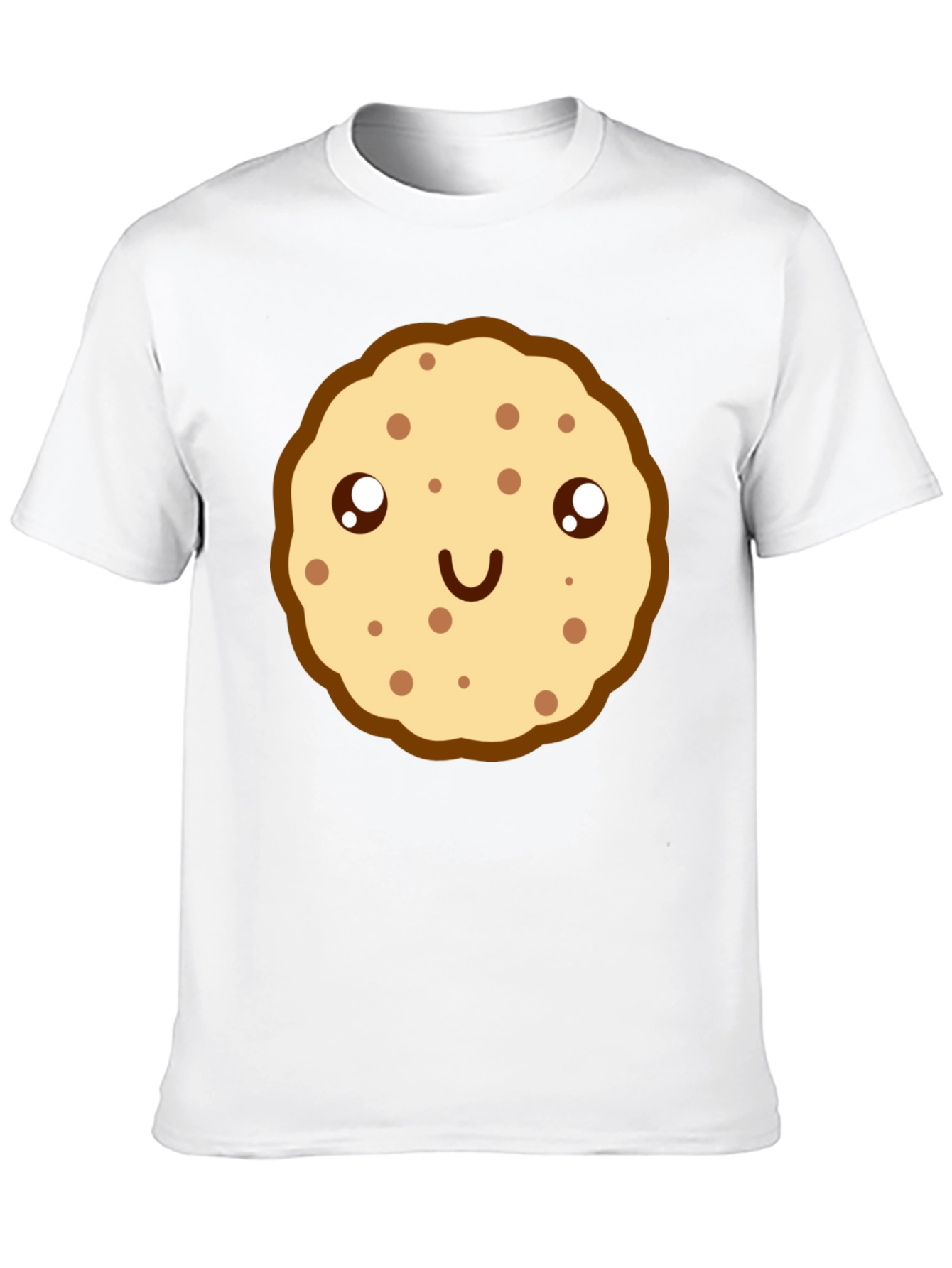 Cute Cookie Graphic Black T-Shirt