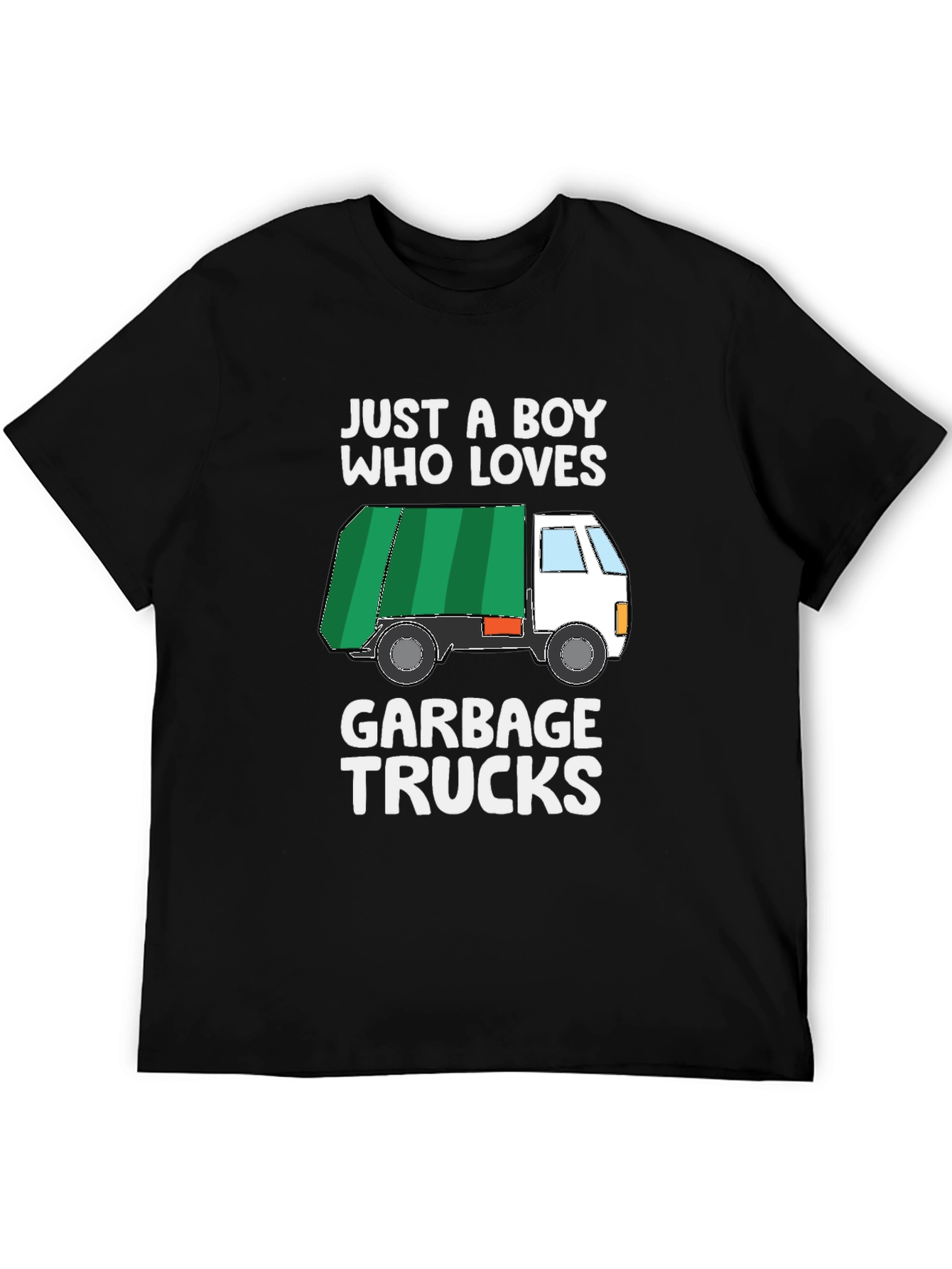 Boy Who Loves Garbage Trucks Graphic T-Shirt