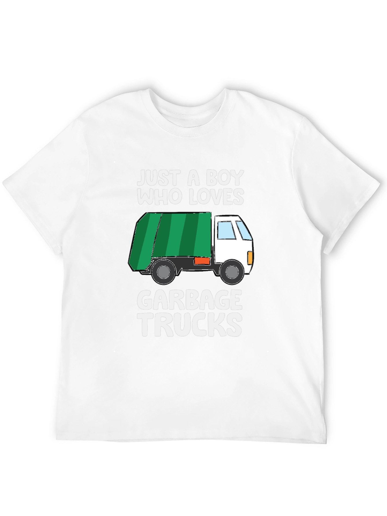 Boy Who Loves Garbage Trucks Graphic T-Shirt