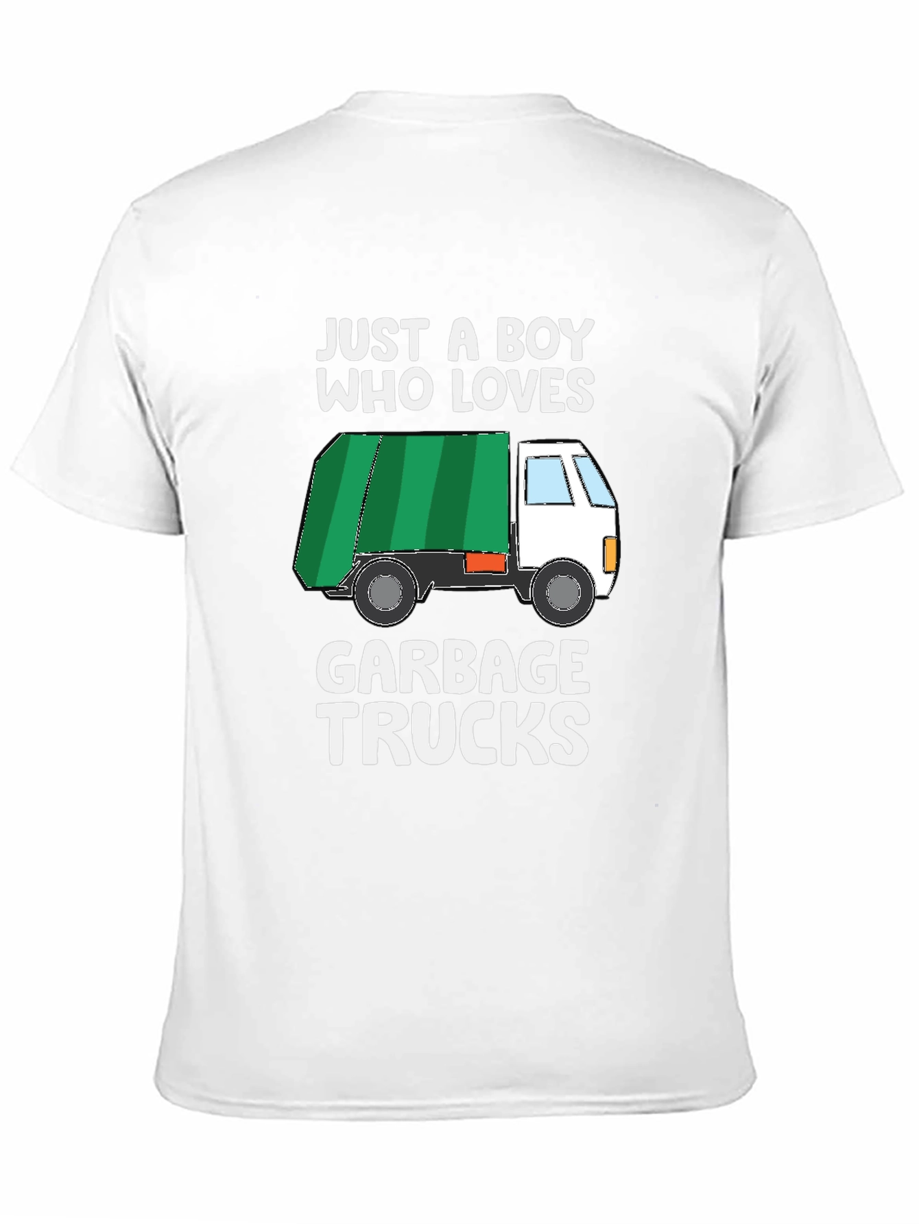 Boy Who Loves Garbage Trucks Graphic T-Shirt