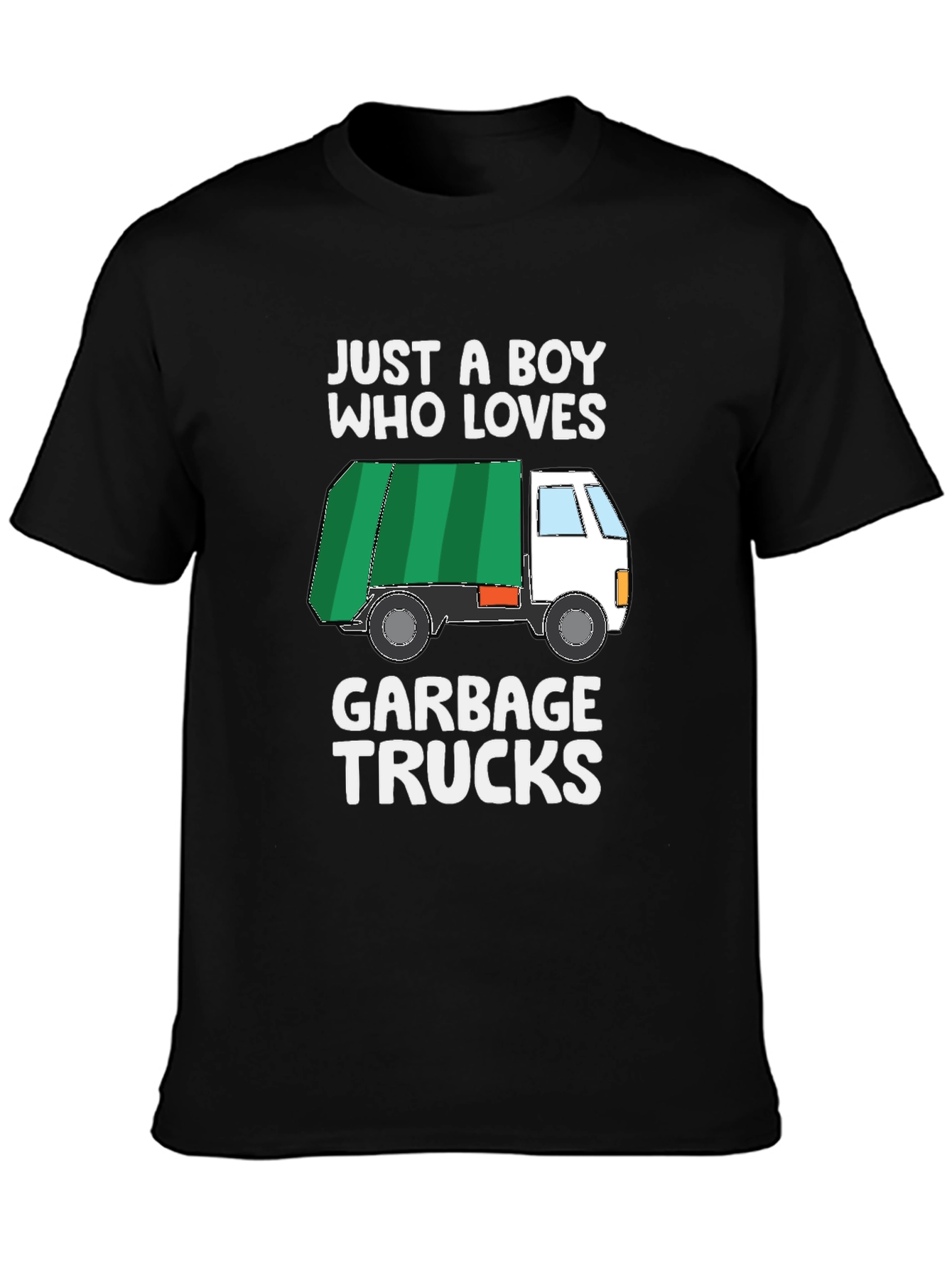 Boy Who Loves Garbage Trucks Graphic T-Shirt