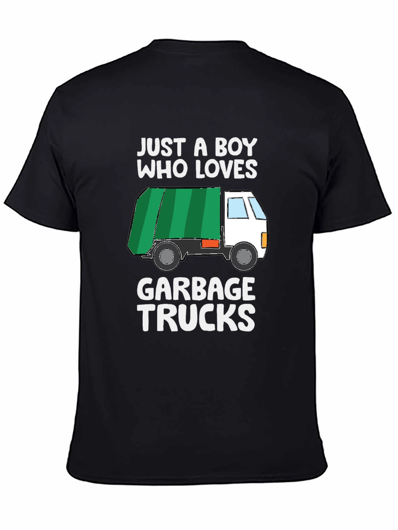 Boy Who Loves Garbage Trucks Graphic T-Shirt