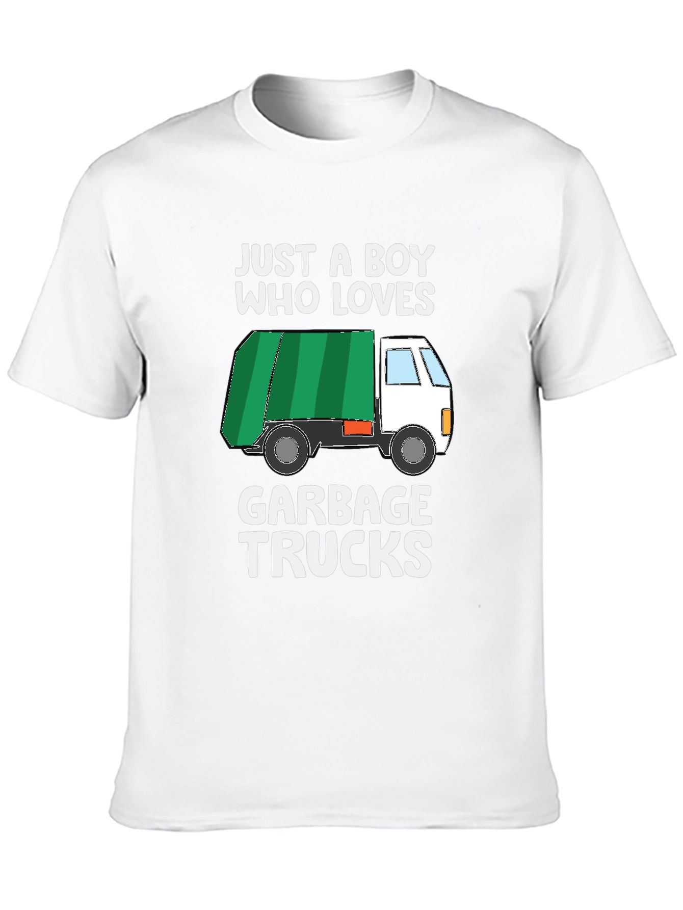 Boy Who Loves Garbage Trucks Graphic T-Shirt