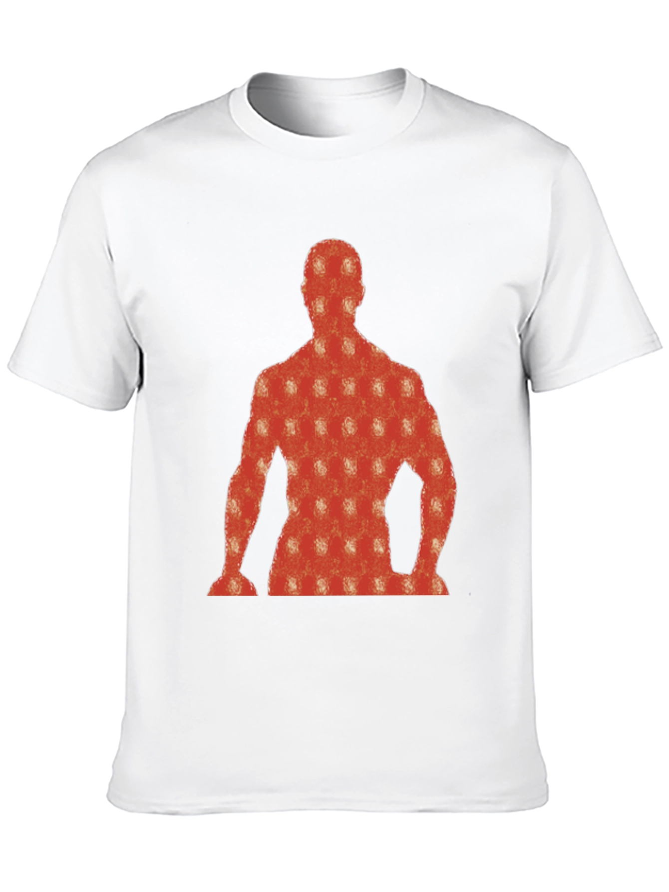 Abstract Silhouette Graphic Tee - Black