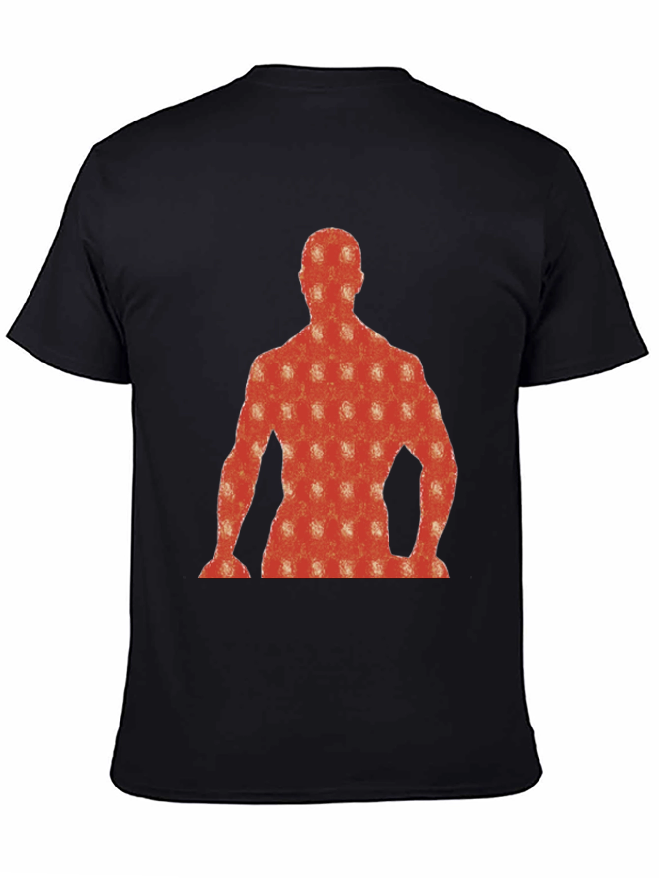Abstract Silhouette Graphic Tee - Black