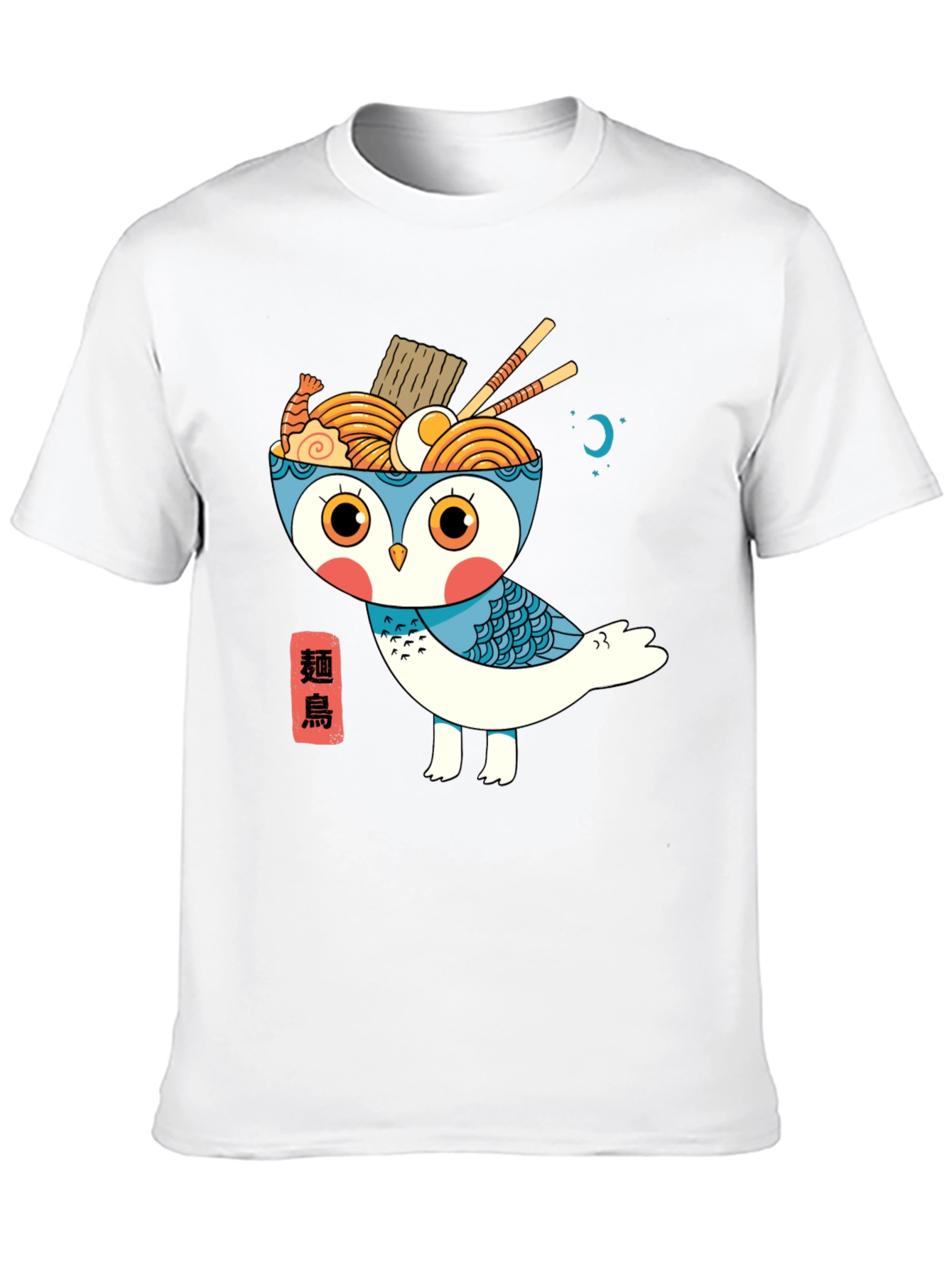 Ramen Owl Graphic Tee - Unique Japanese Style T-Shirt