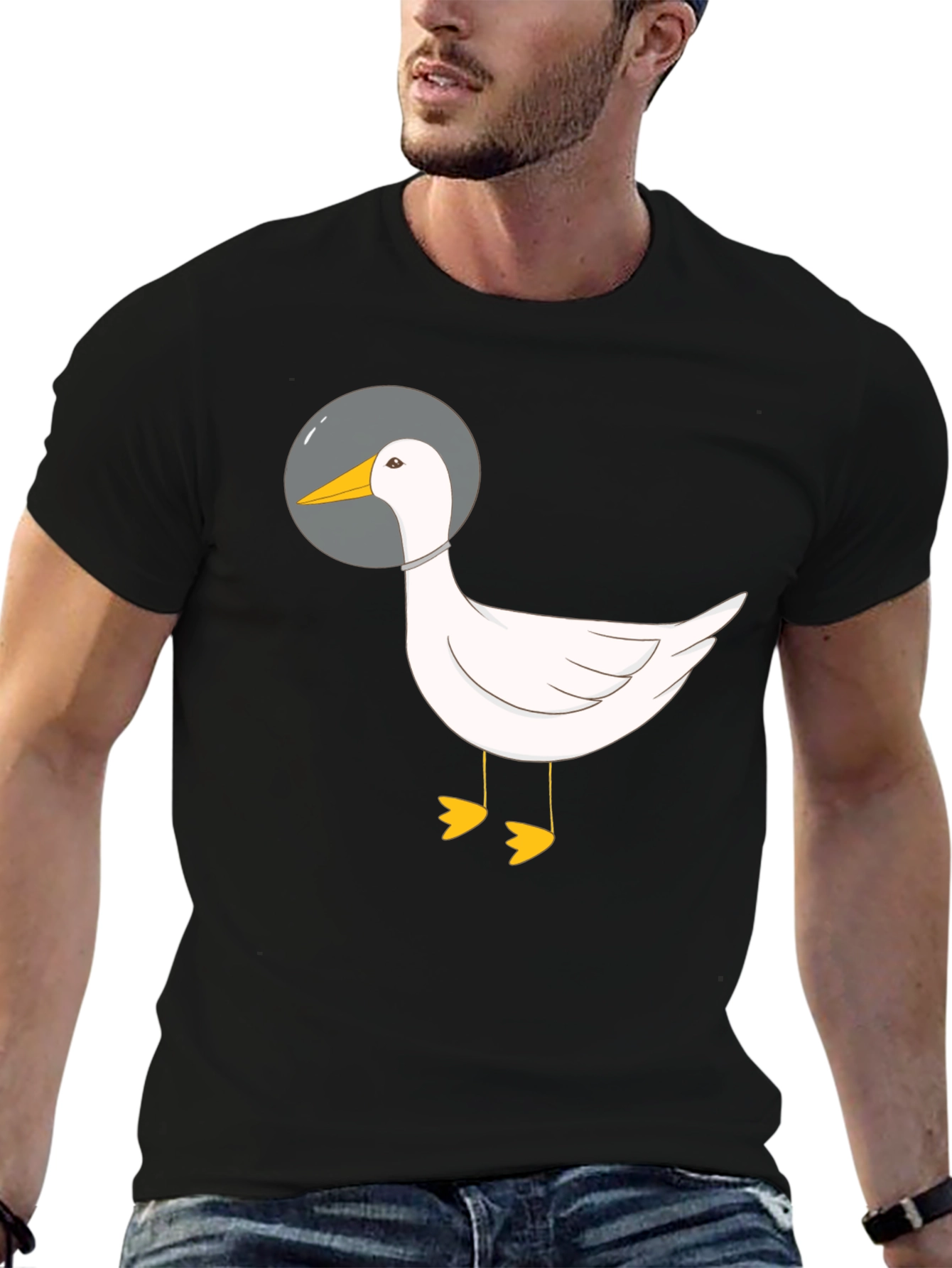Astronaut Duck Graphic T-Shirt
