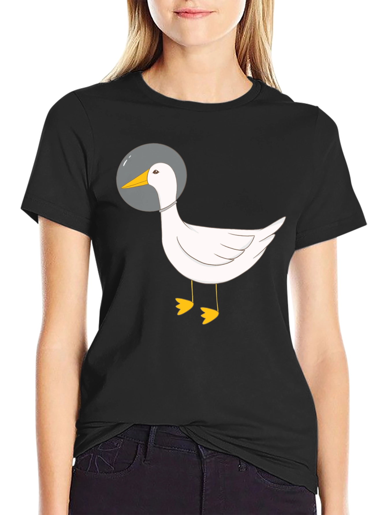Astronaut Duck Graphic T-Shirt