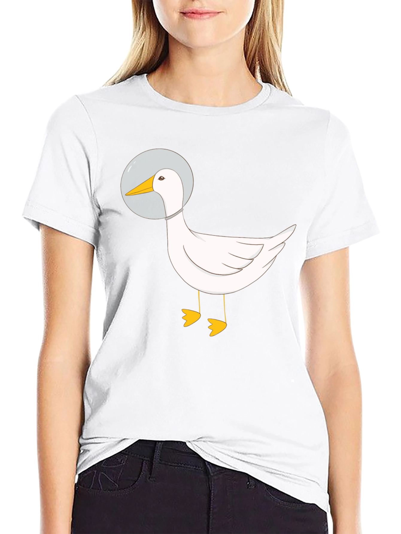 Astronaut Duck Graphic T-Shirt