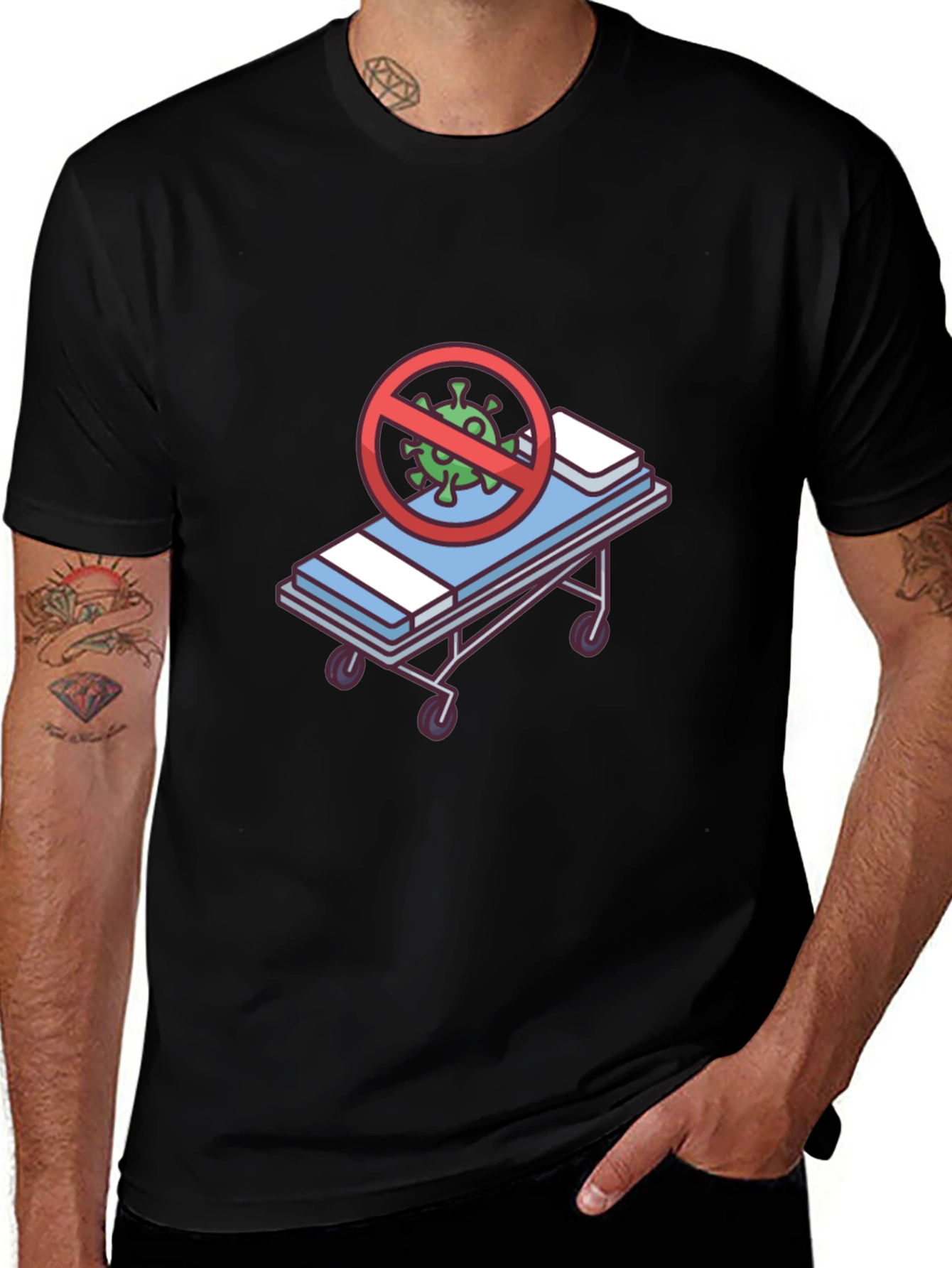 Novelty COVID-19 Stretcher Graphic Tee