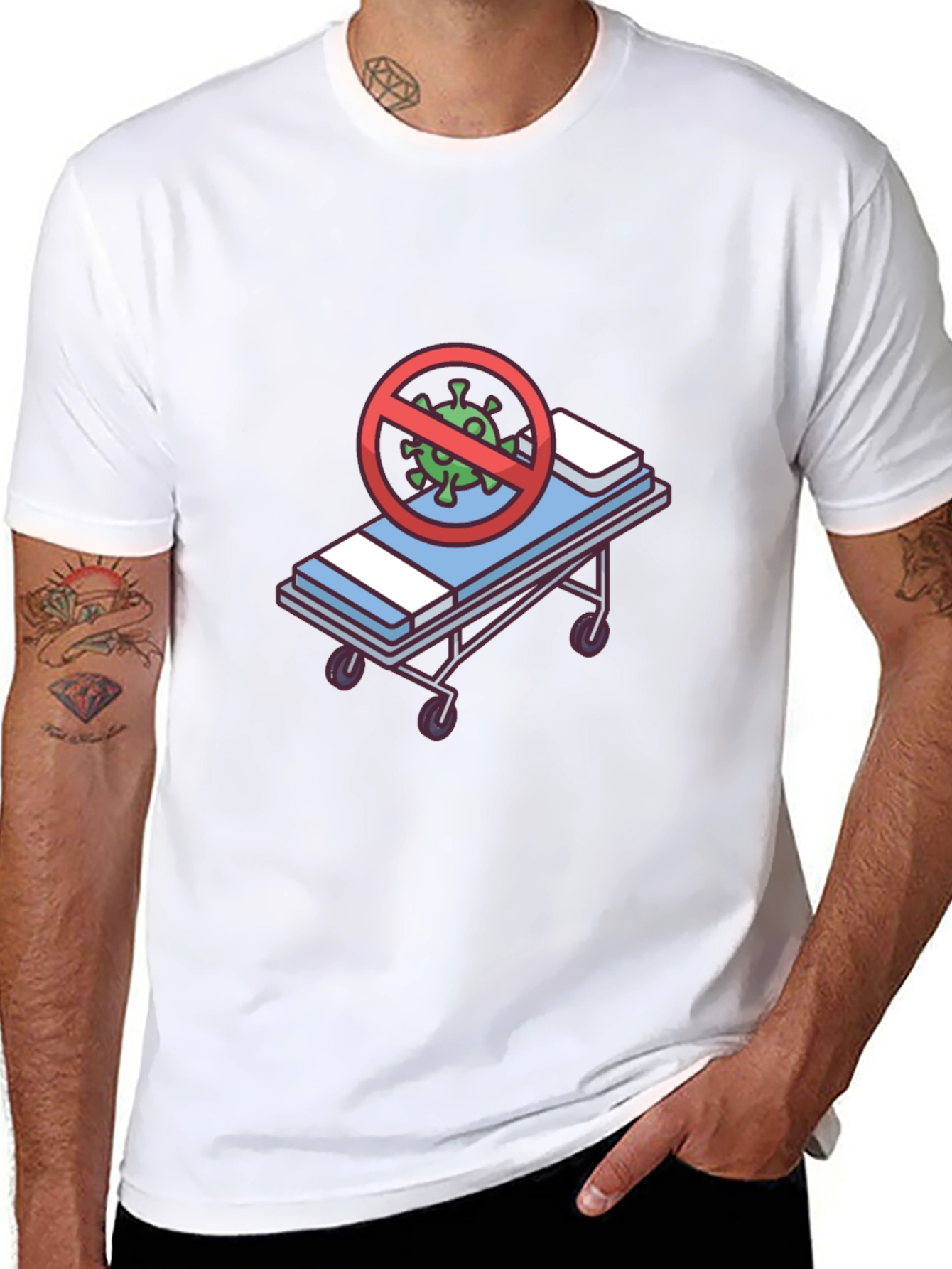 Novelty COVID-19 Stretcher Graphic Tee