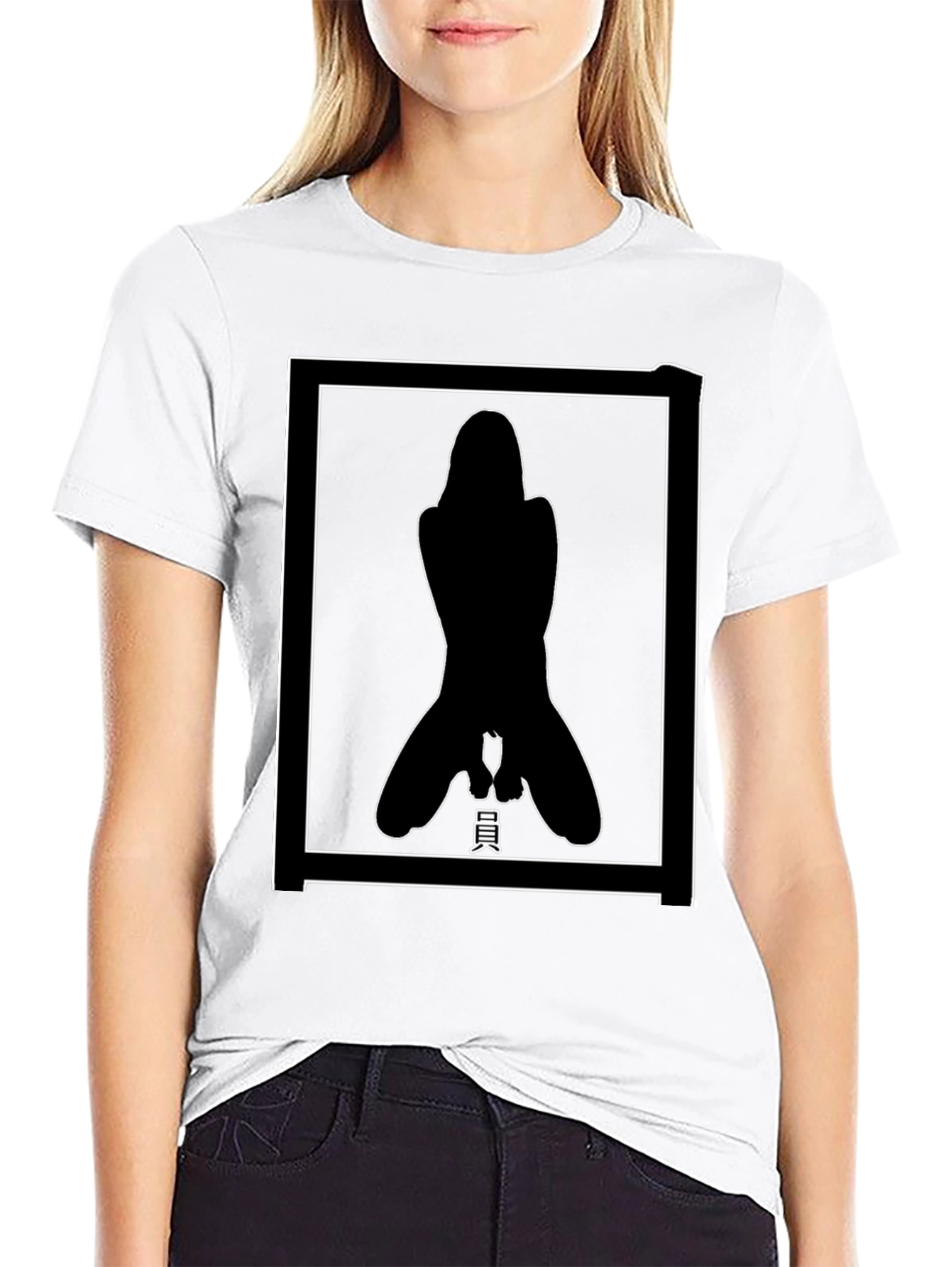 Edgy Graphic Tee - Bold Silhouette Design