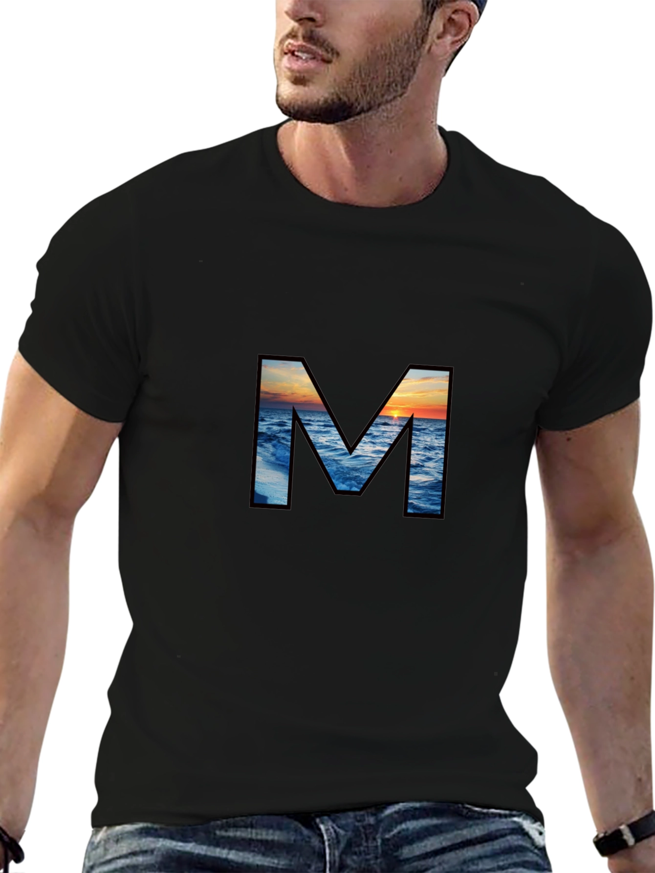 Ocean Sunset M Graphic Tee