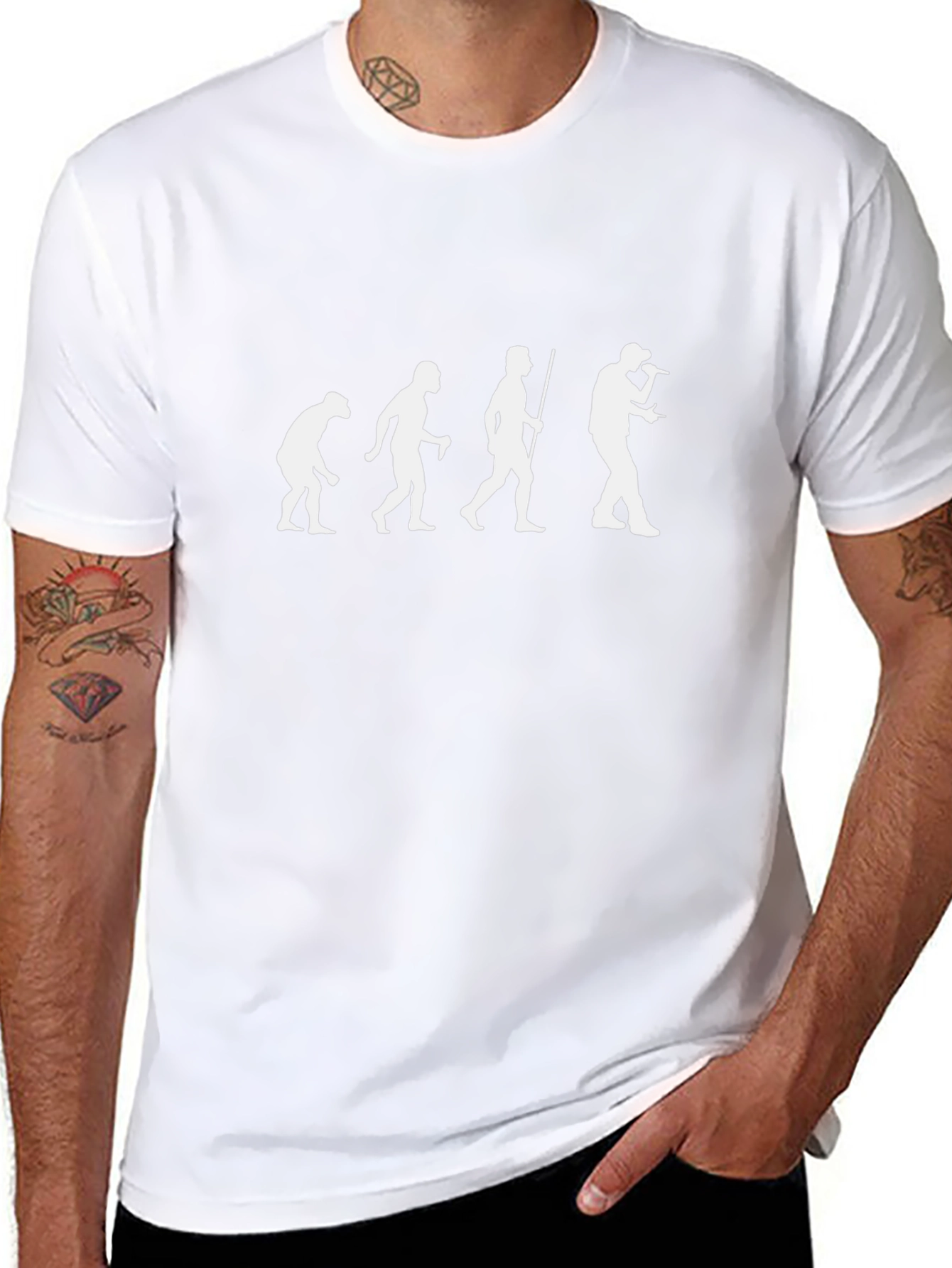 Evolution of Rapper T-Shirt - Black Graphic Tee