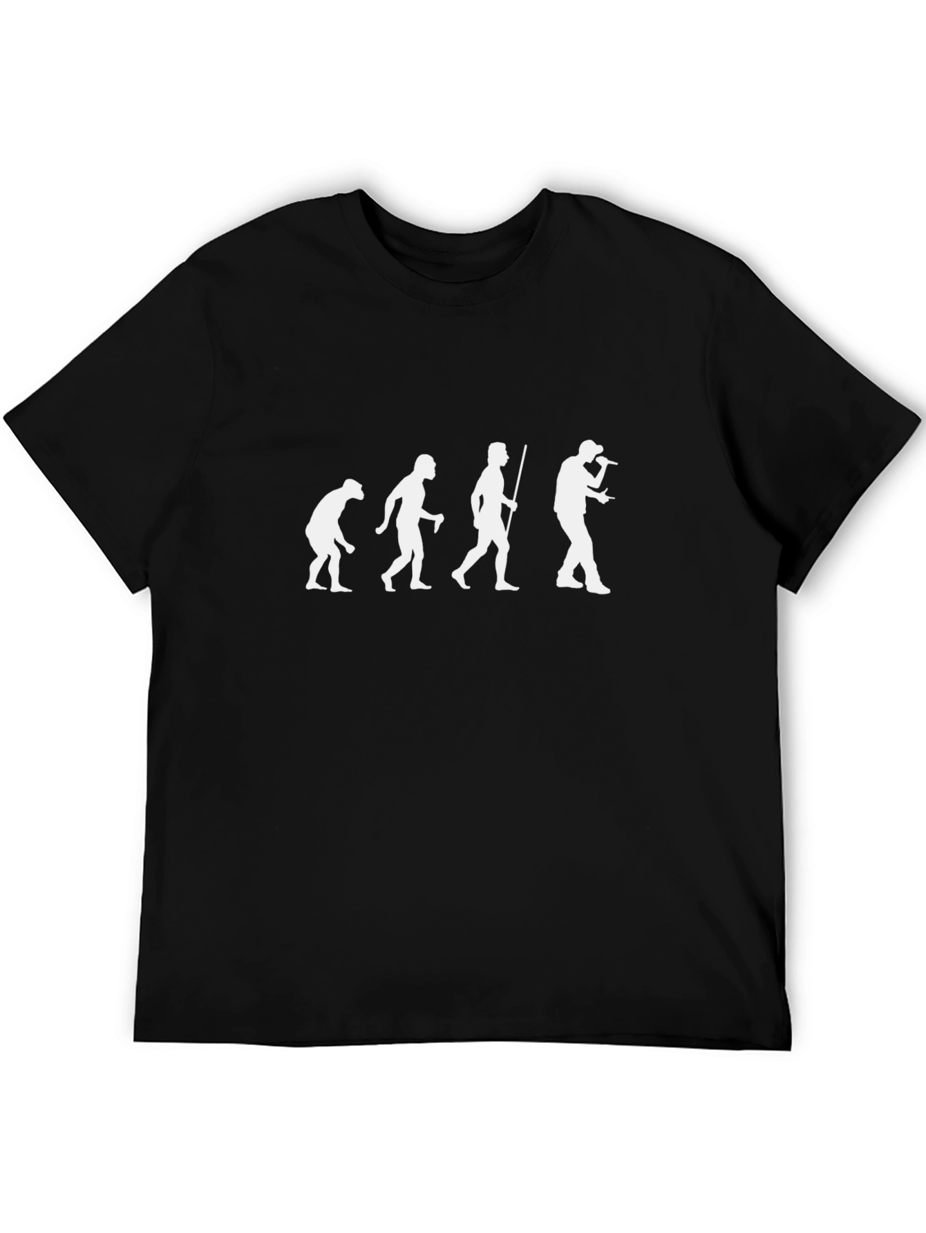 Evolution of Rapper T-Shirt - Black Graphic Tee