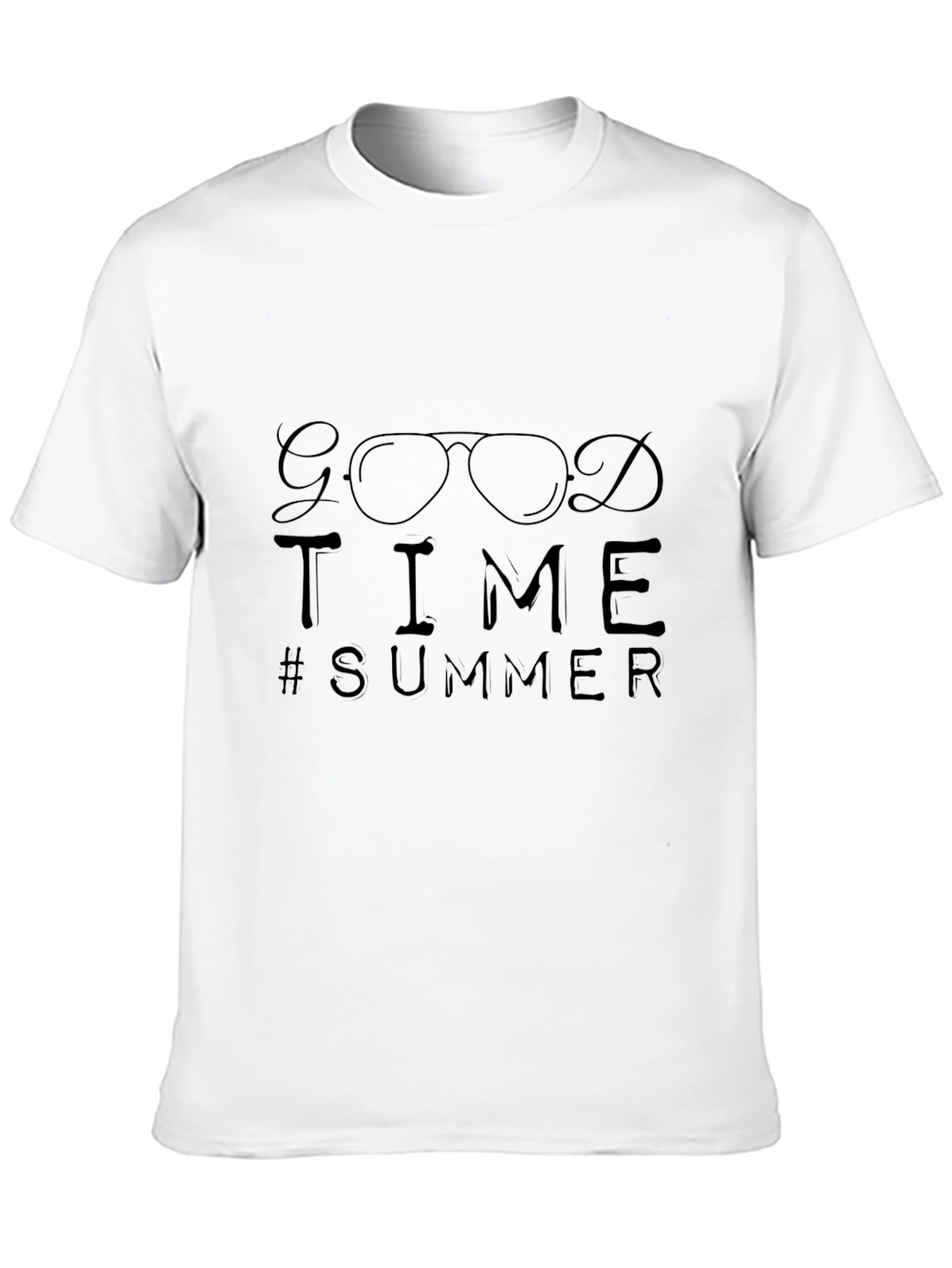 Good Time Summer Black Graphic Tee Shirt