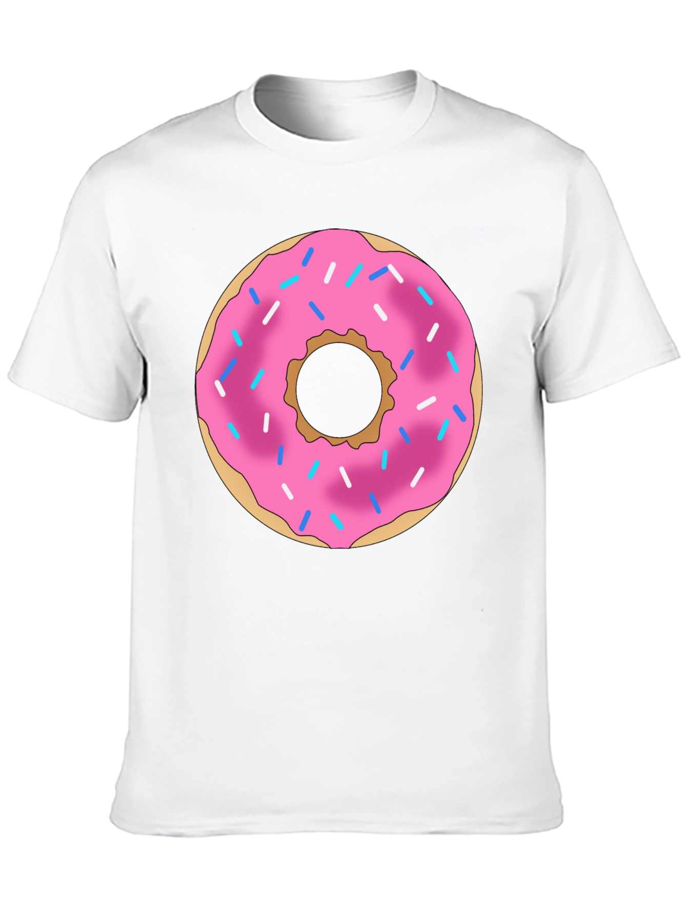 Donut Graphic Black T-Shirt Casual Wear