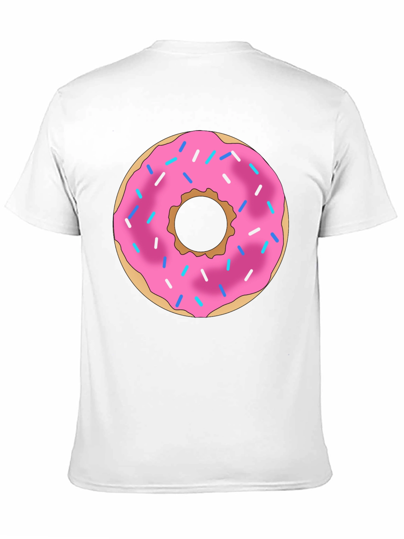 Donut Graphic Black T-Shirt Casual Wear