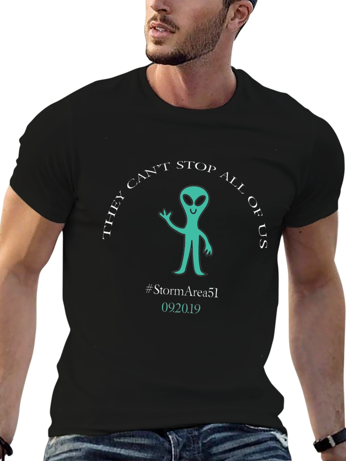 Storm Area 51 T-Shirt Alien Graphic Tee
