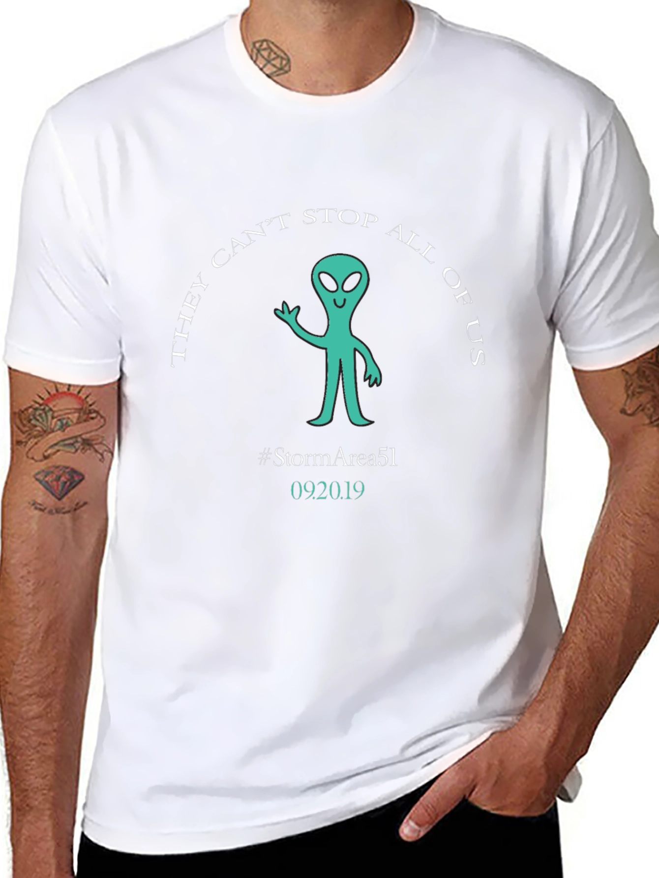 Storm Area 51 T-Shirt Alien Graphic Tee