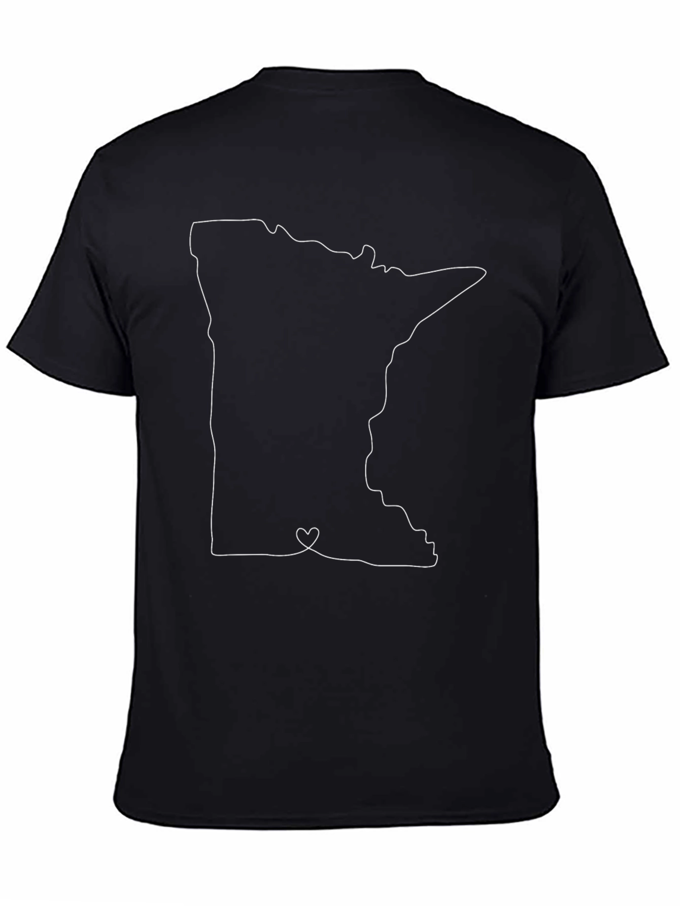Minnesota State Outline Heart Tee