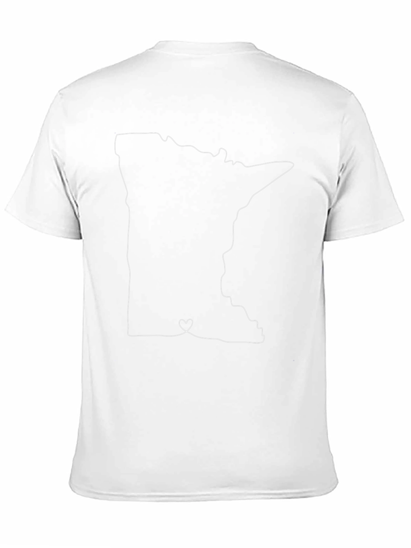 Minnesota State Outline Heart Tee