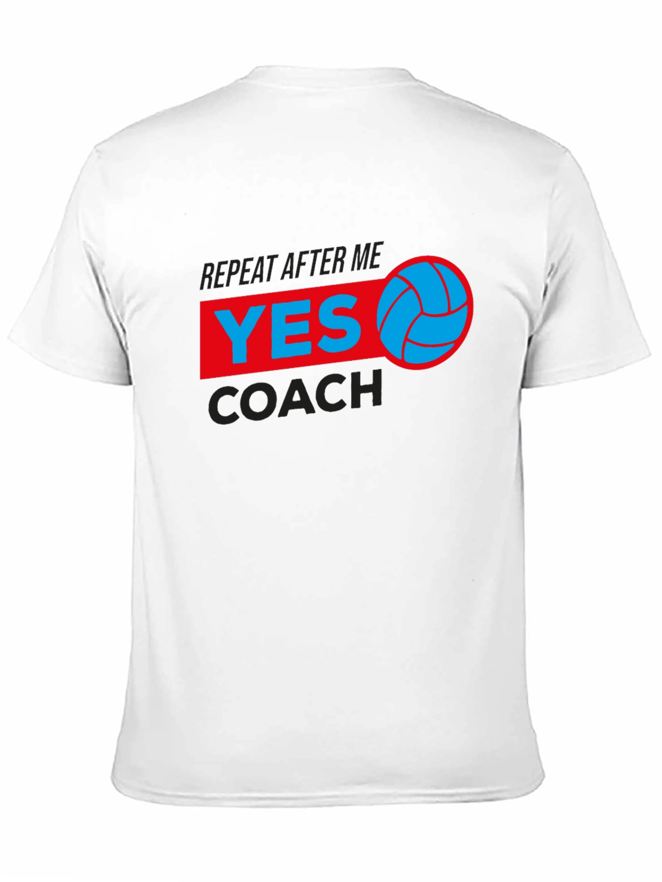 Volleyball Yes Coach T-Shirt - Black Graphic Tee