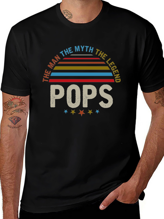 The Man The Myth The Legend POPS T-Shirt - Dad Gift