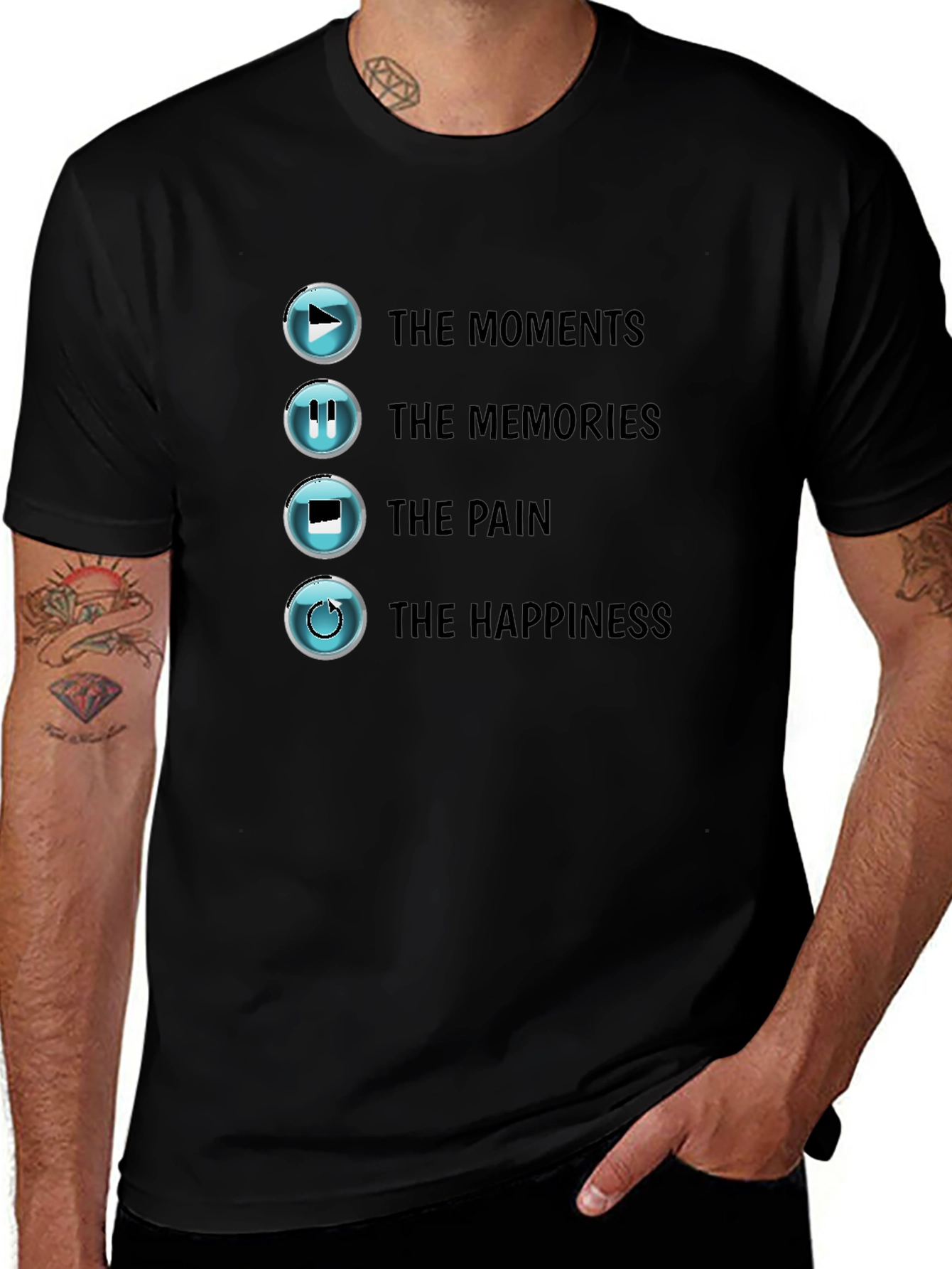 The Moments Black T-Shirt