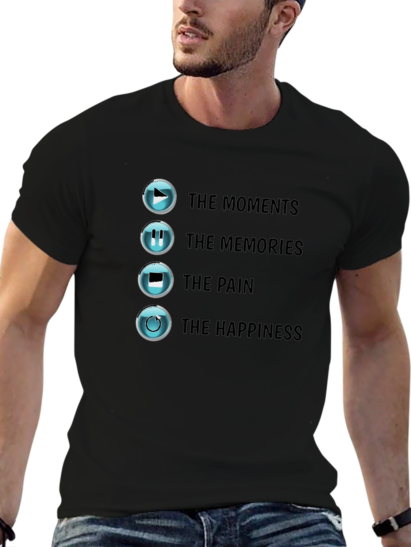 The Moments Black T-Shirt